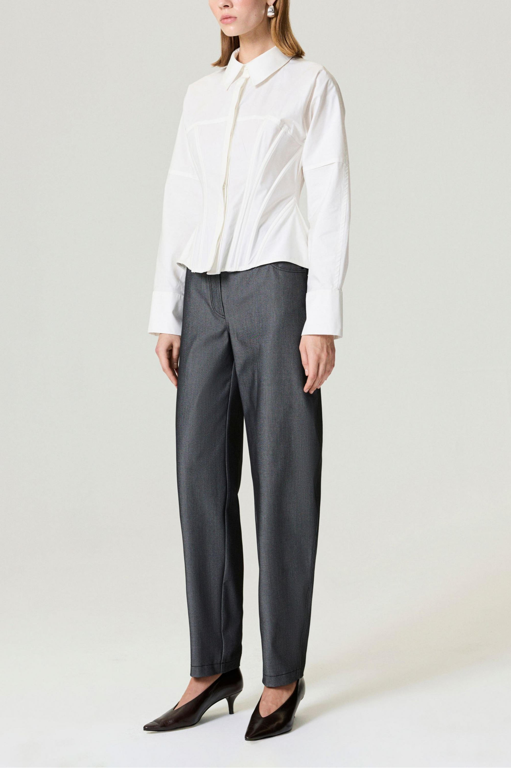 Structured Corset-Inspired Shirt