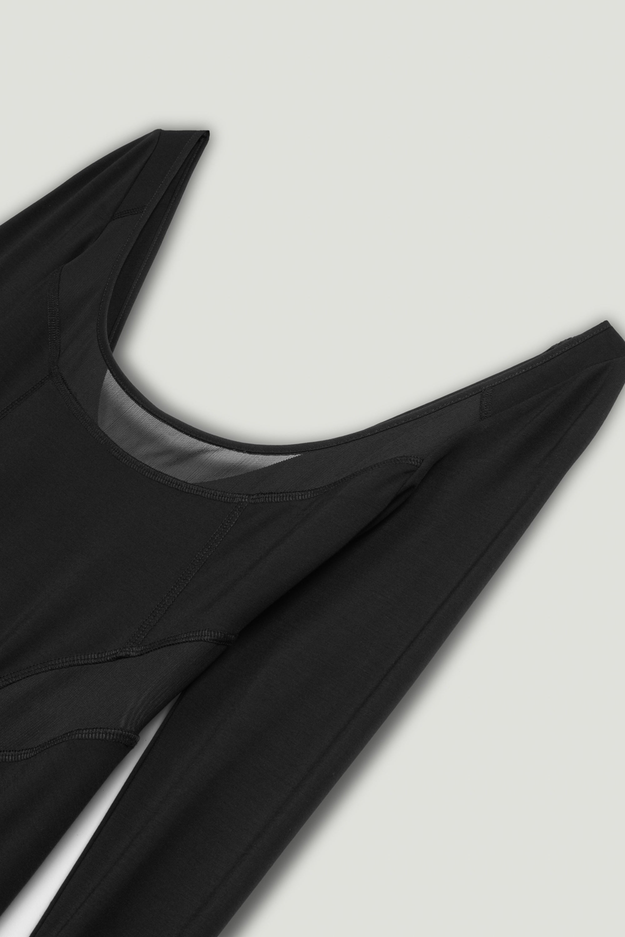 Black Sheer Detailed Maxi Dress