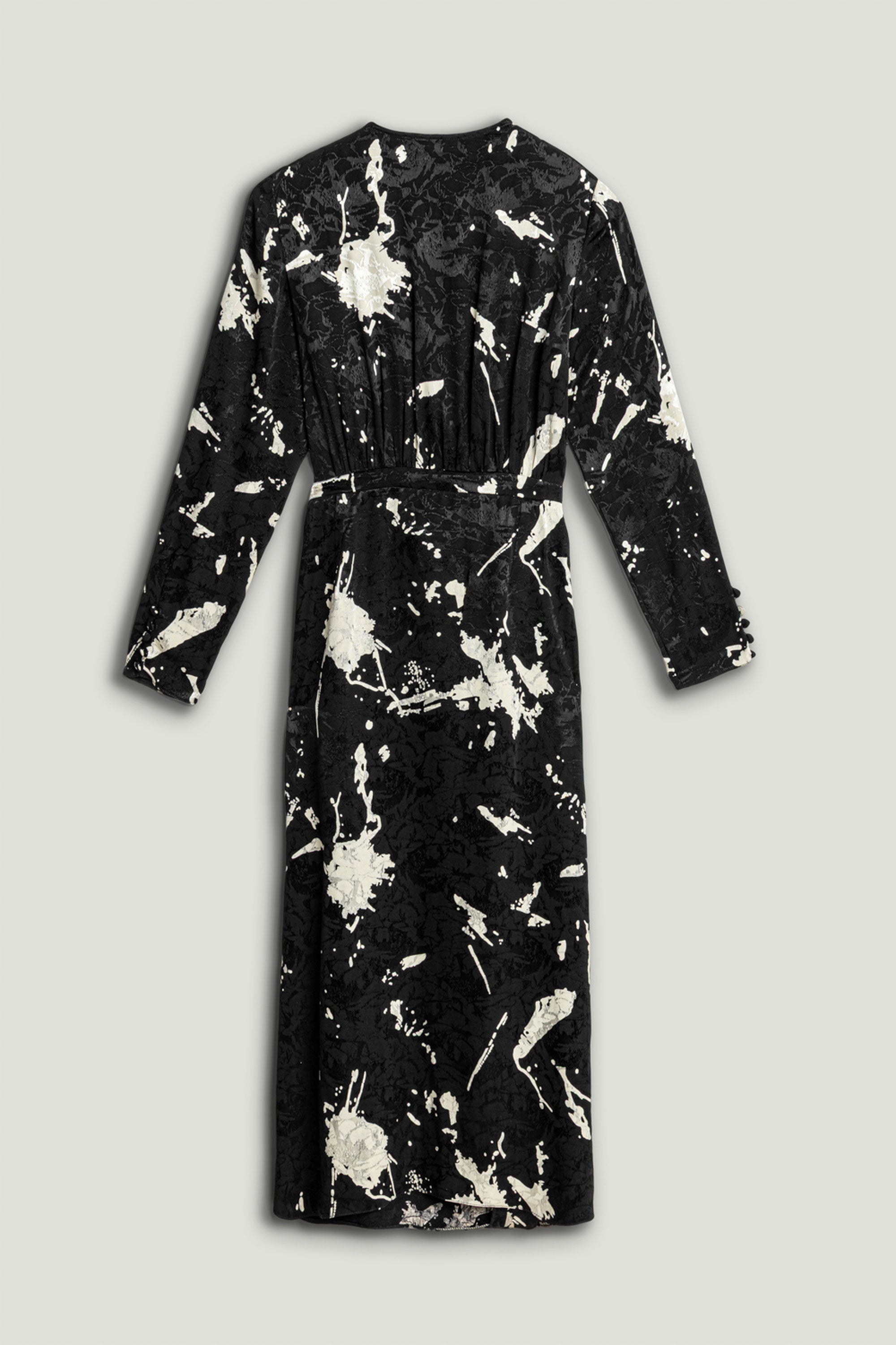 Printed Wrap Maxi Dress