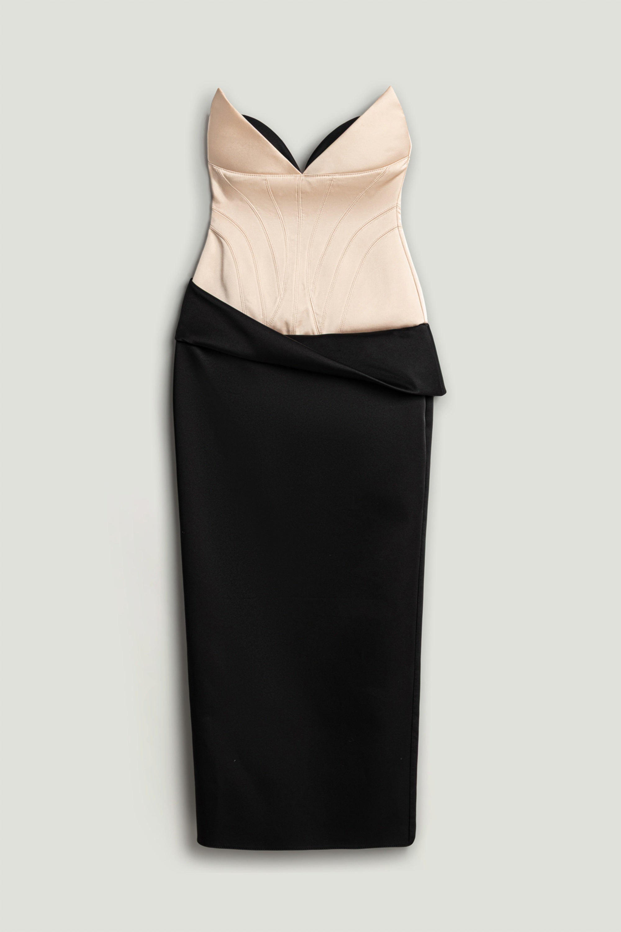 Draped Sweetheart Corset Dress