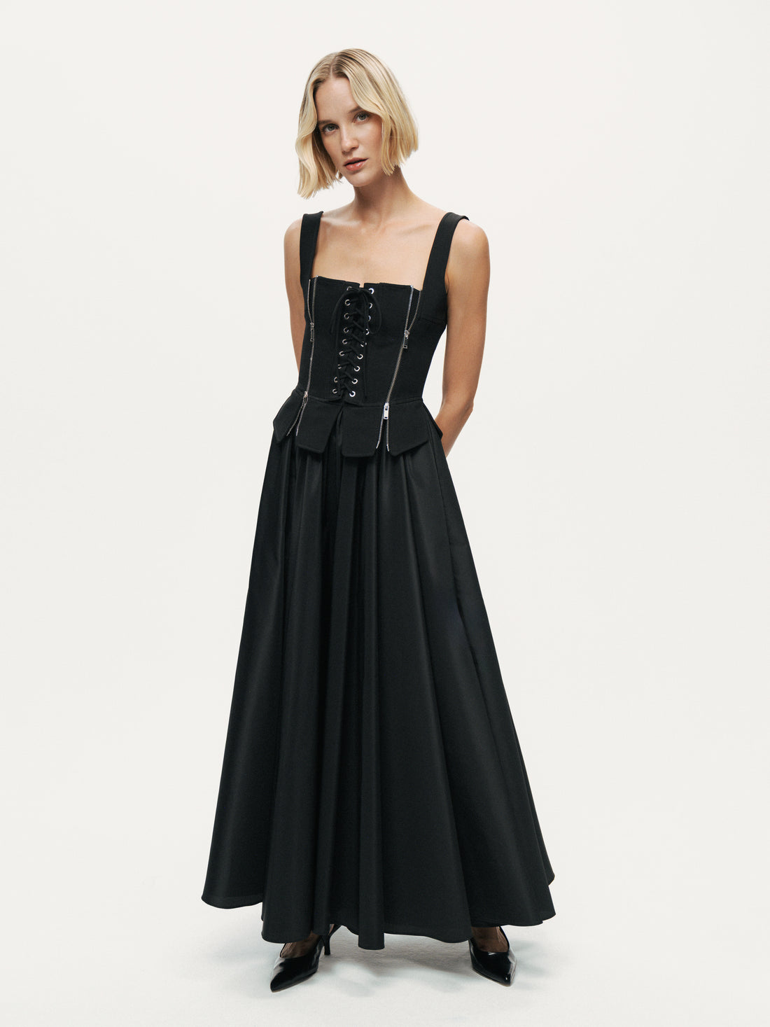 Laced Corset Maxi Dress