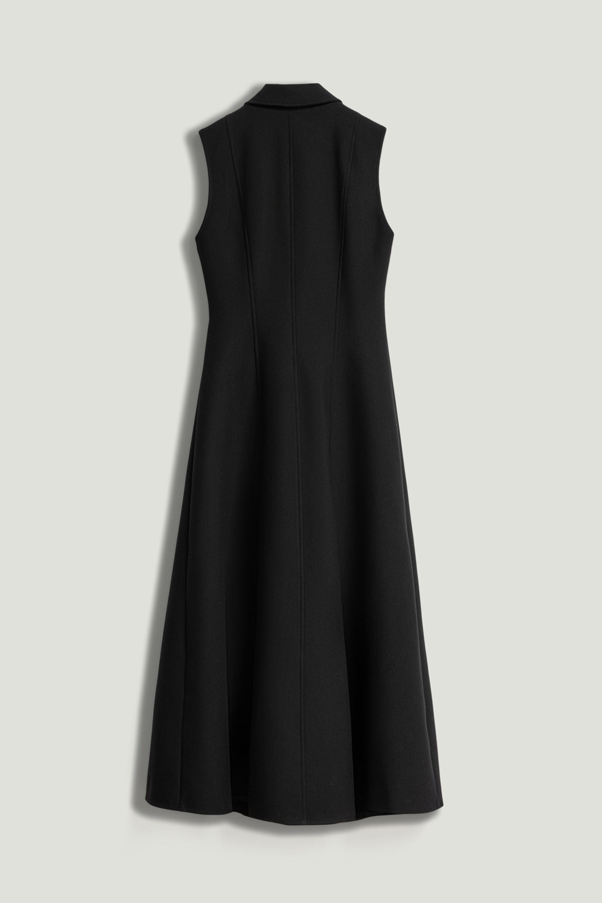 Sleeveless Double-Breasted Midi Dress