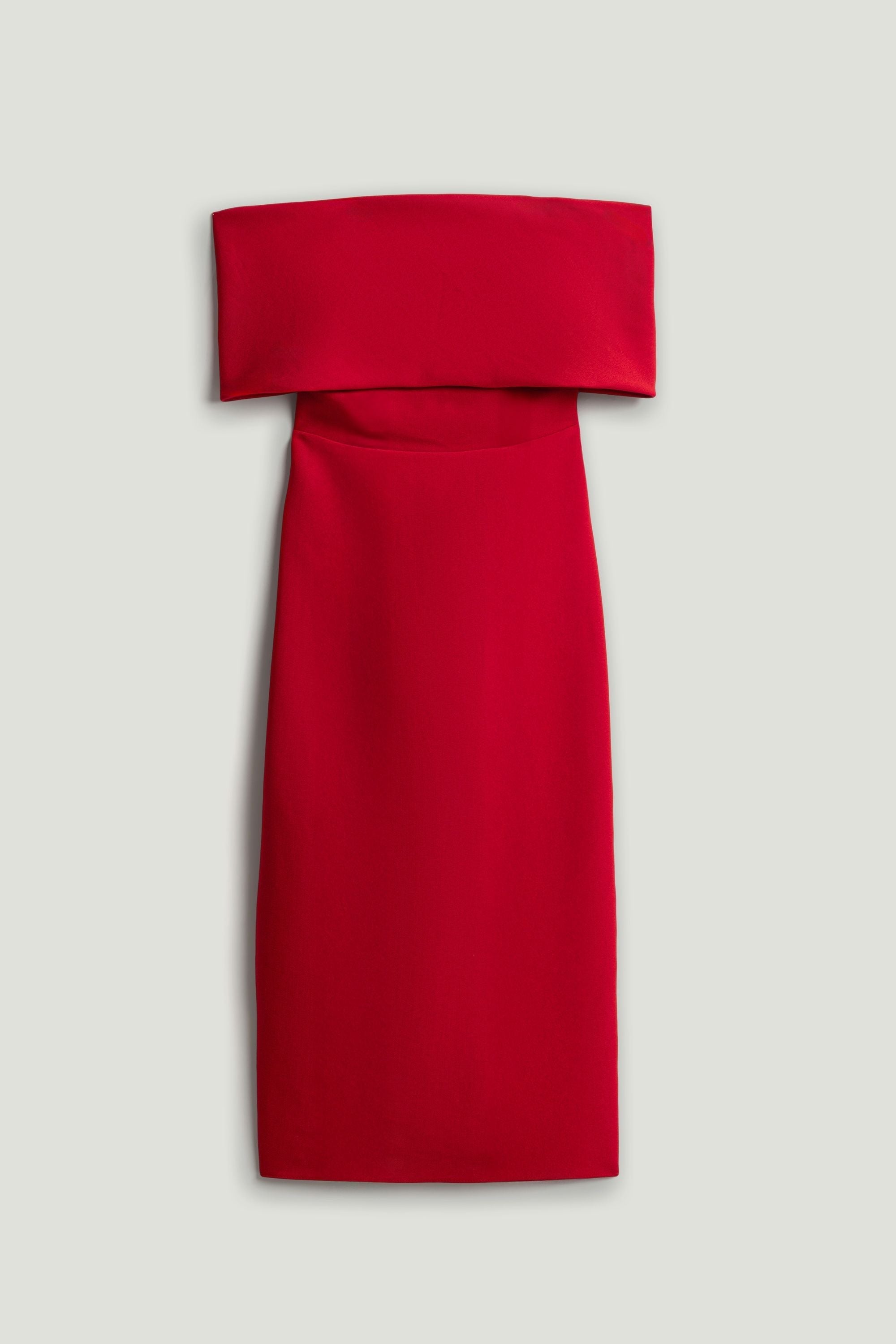 Off the Shoulder Midi Dress