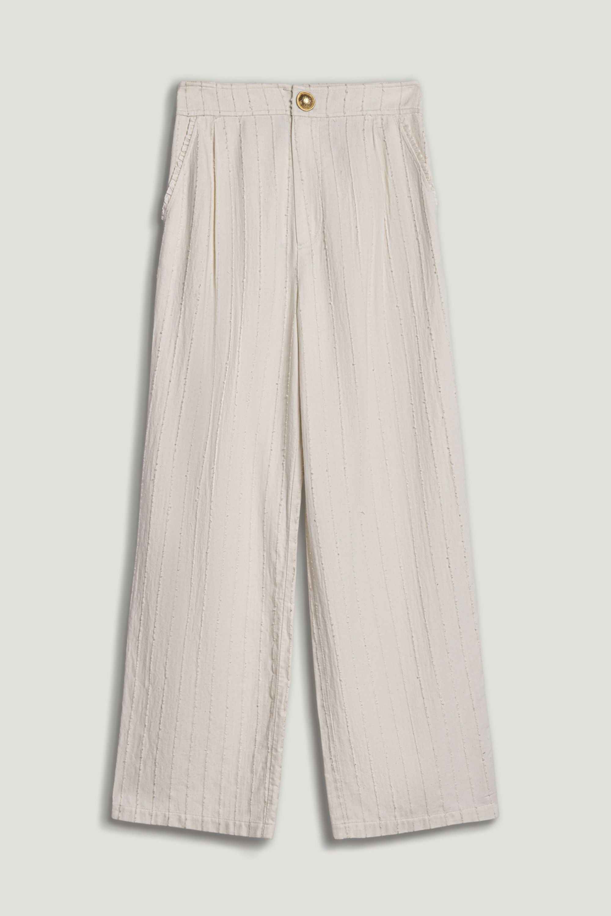 Ruffle Trim Detailed Pants
