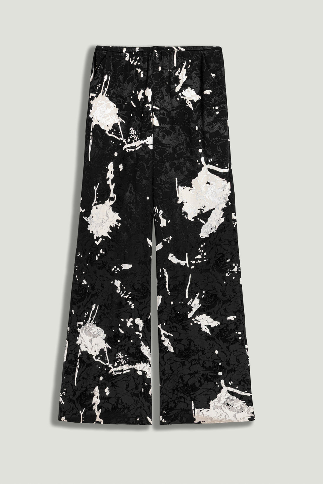 Black and White Draped Pants