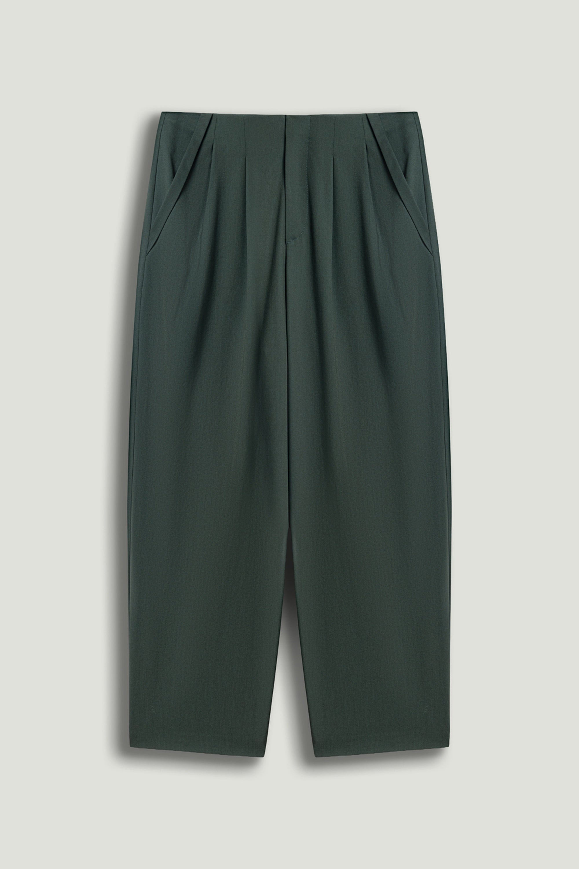 Forest Cropped Cigarette Trousers