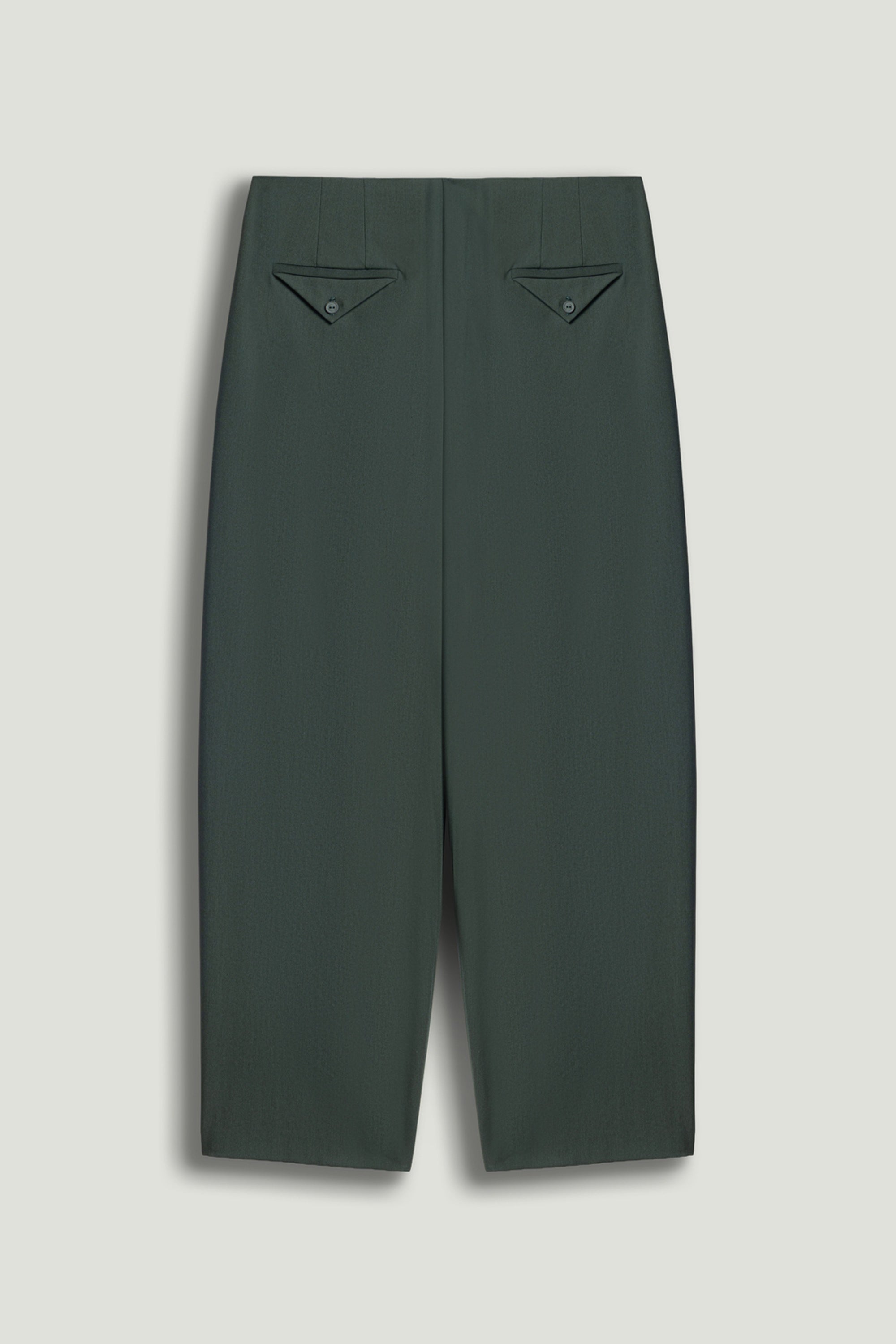 Forest Cropped Cigarette Trousers
