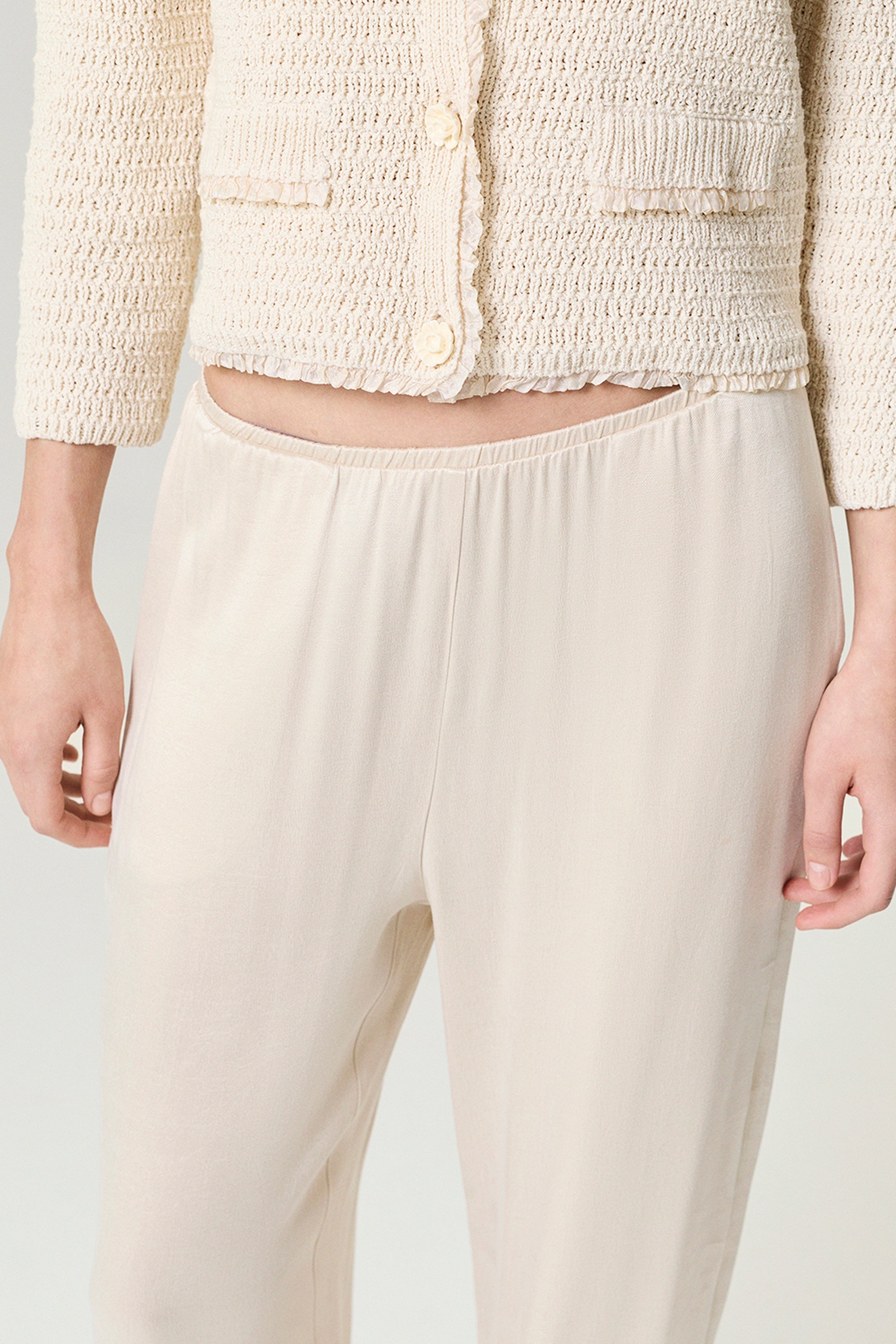Elastic-Waist Relaxed Pants