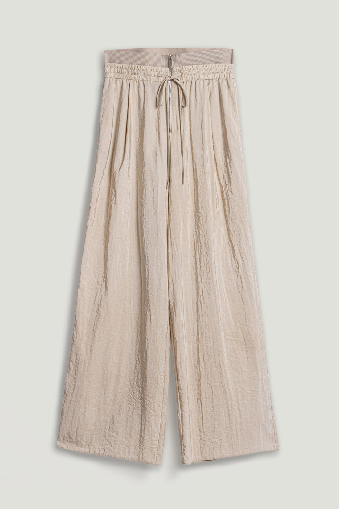 Drawstring-Waist Relaxed Pants