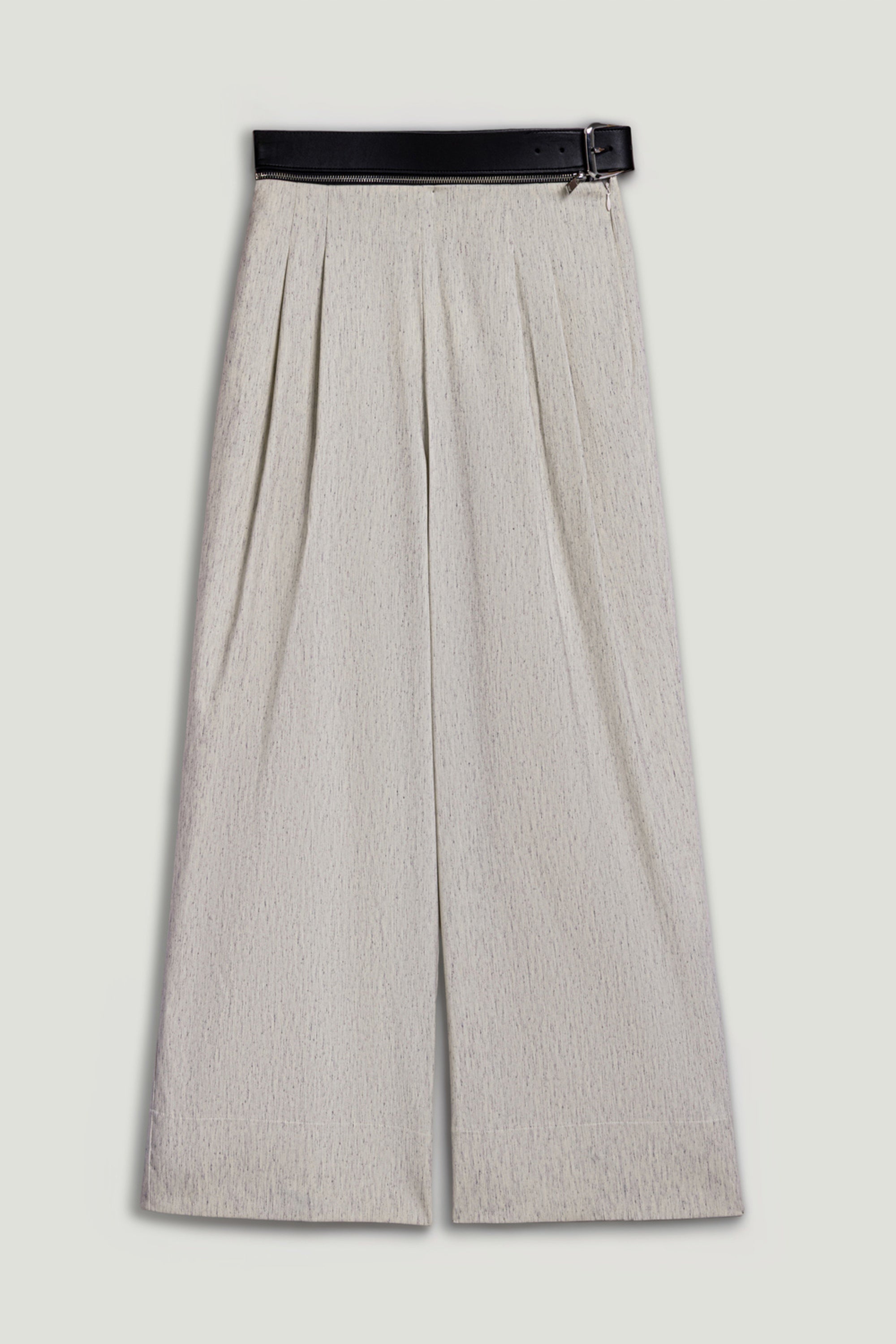 Pleated Wide-Leg Pants