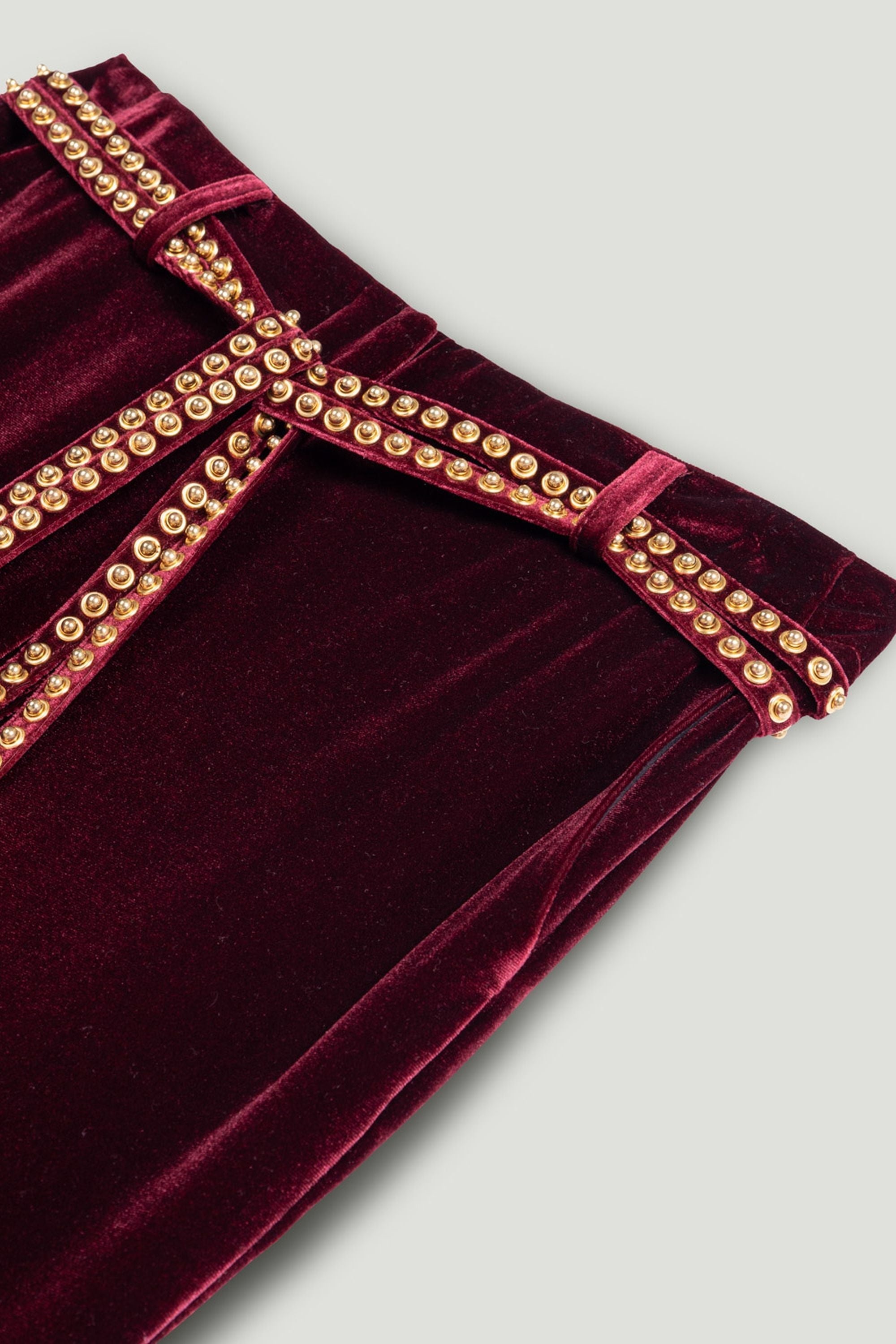 Velvet Bootcut Trousers