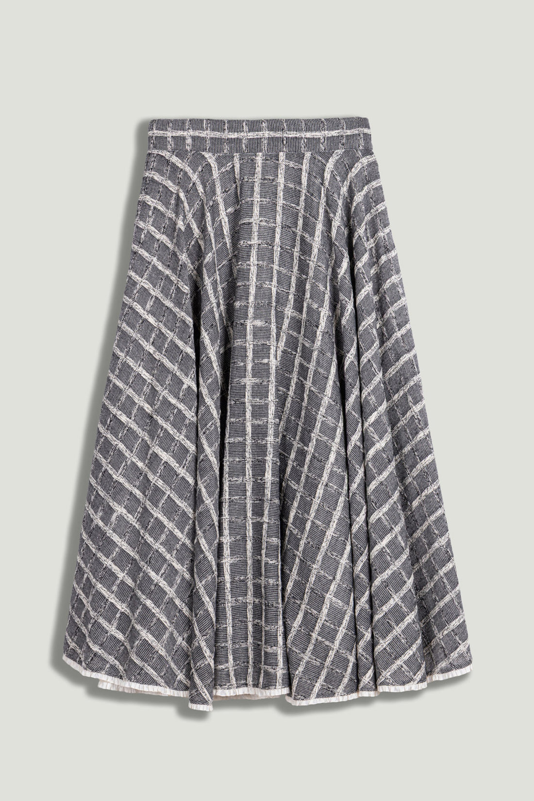 Frill Trimmed Ruffle Midi Skirt