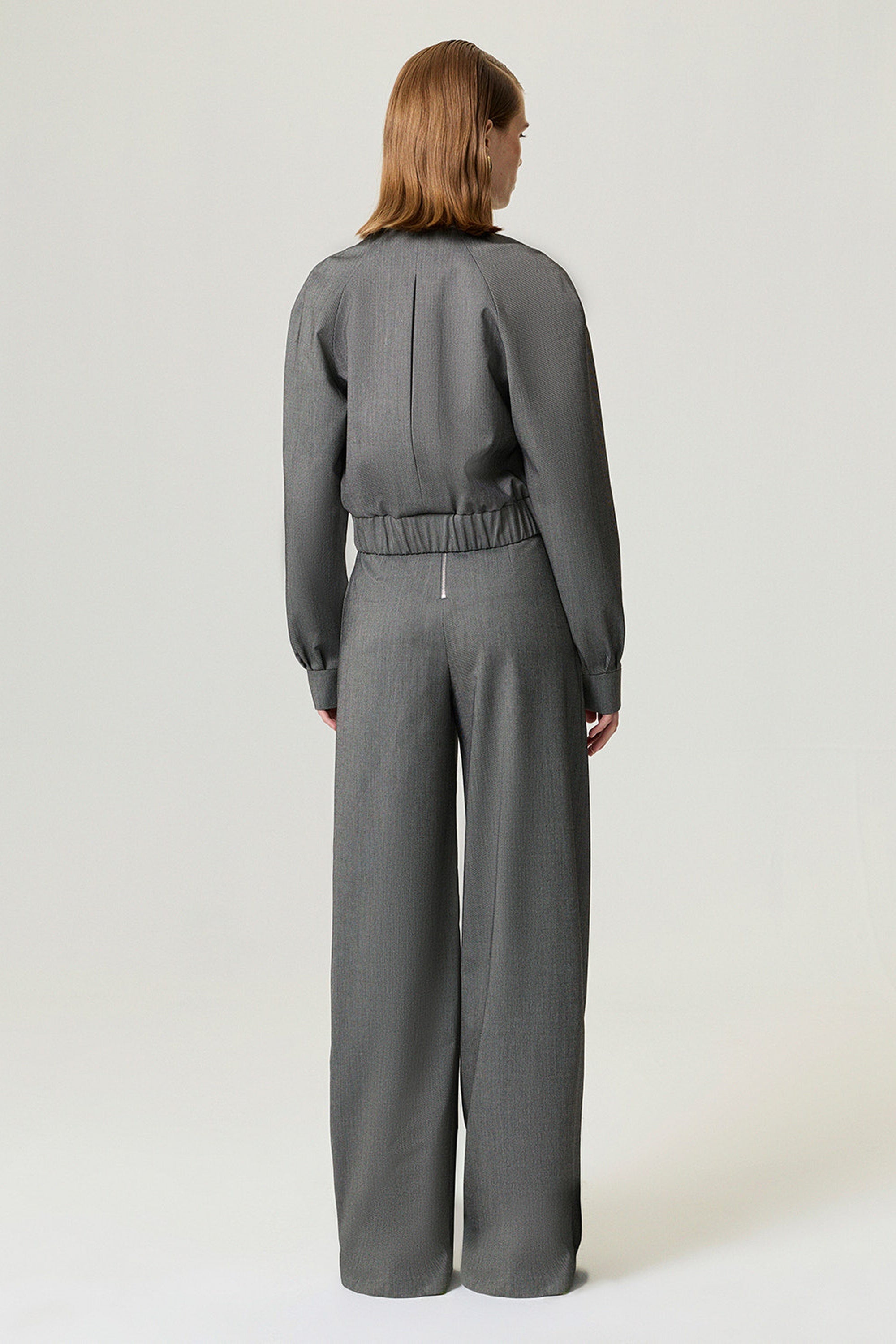 Waistband Detail Bomber Jacket