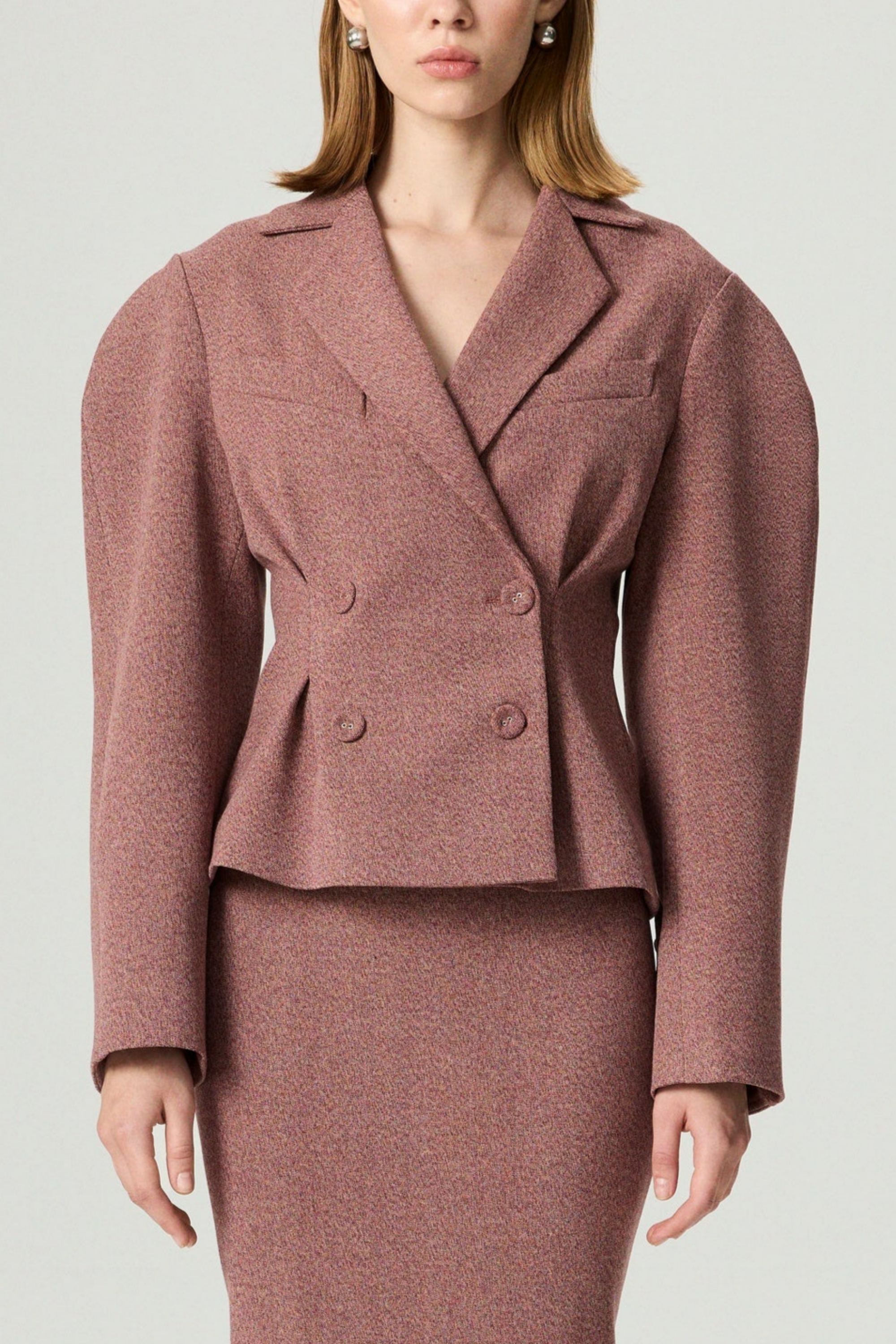 Double-Breasted Tailored Blazer