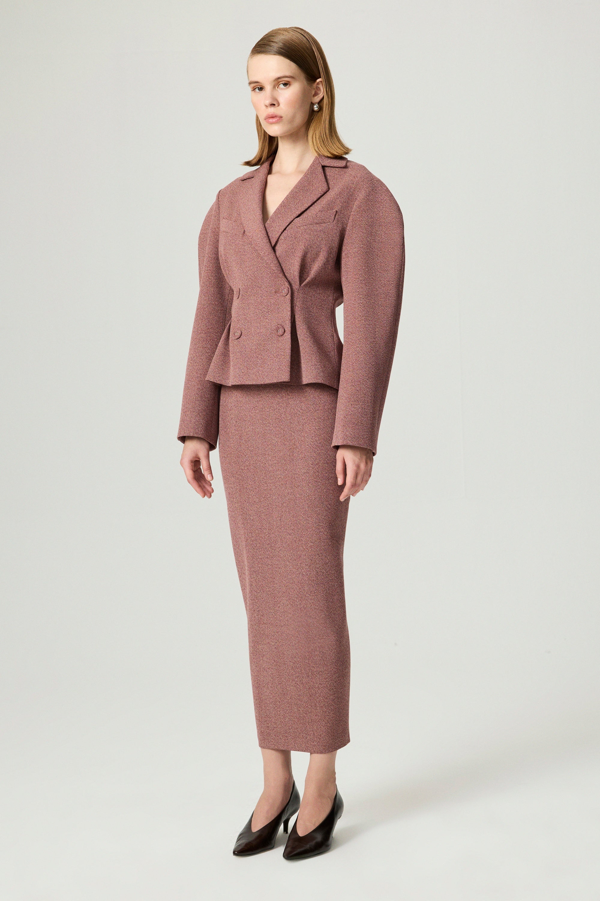 Double-Breasted Tailored Blazer