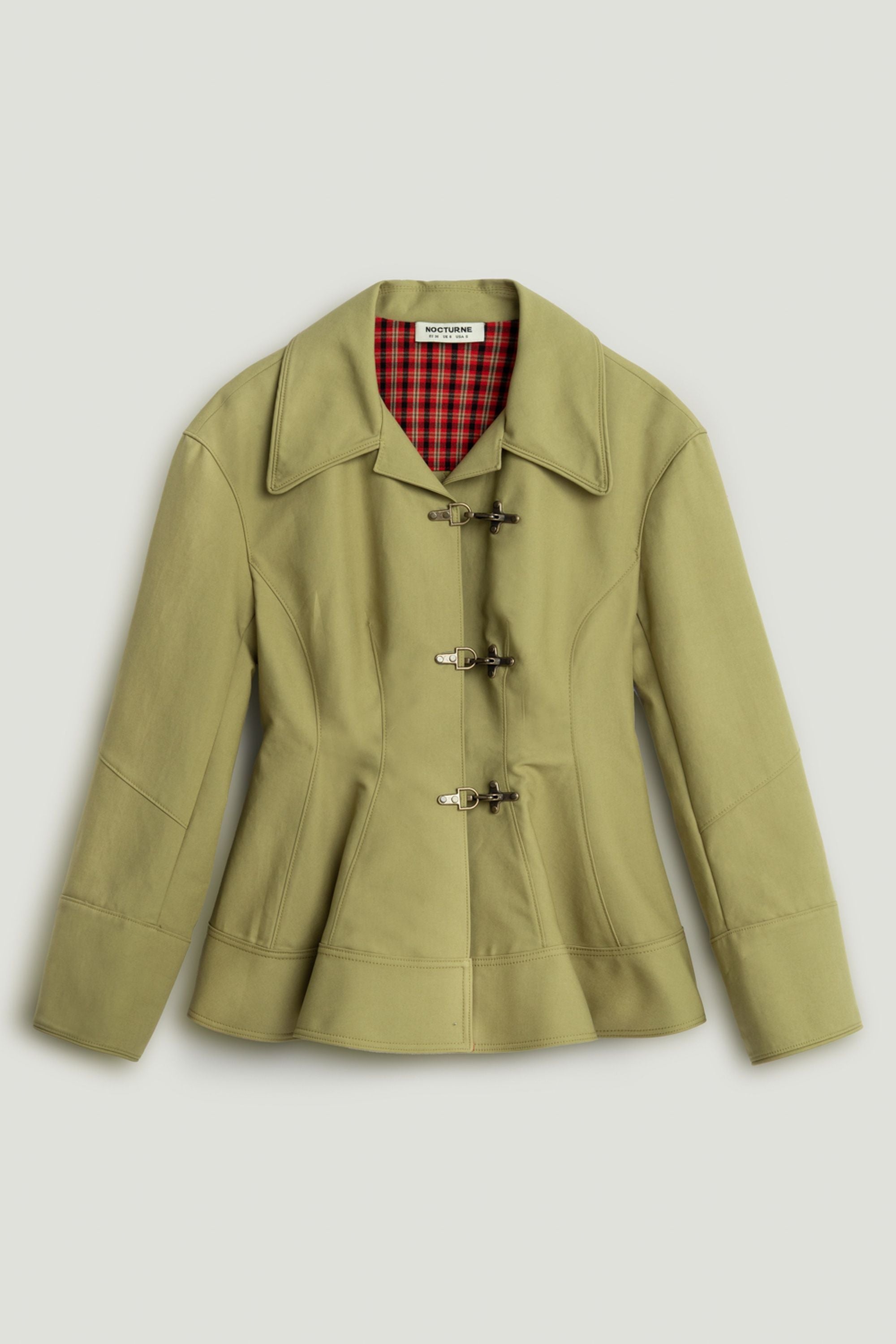 Buckle-Front Fitted Jacket