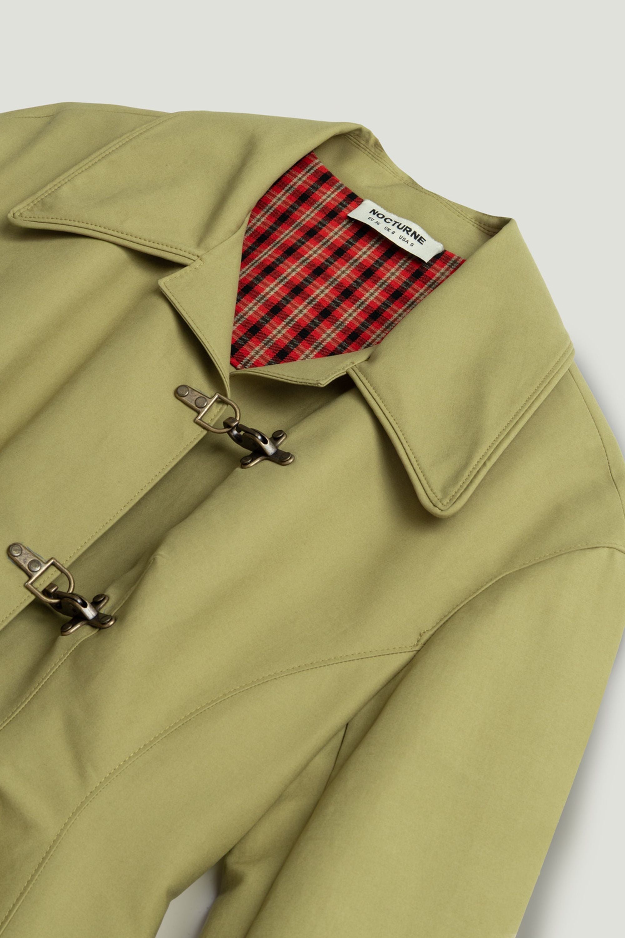 Buckle-Front Fitted Jacket