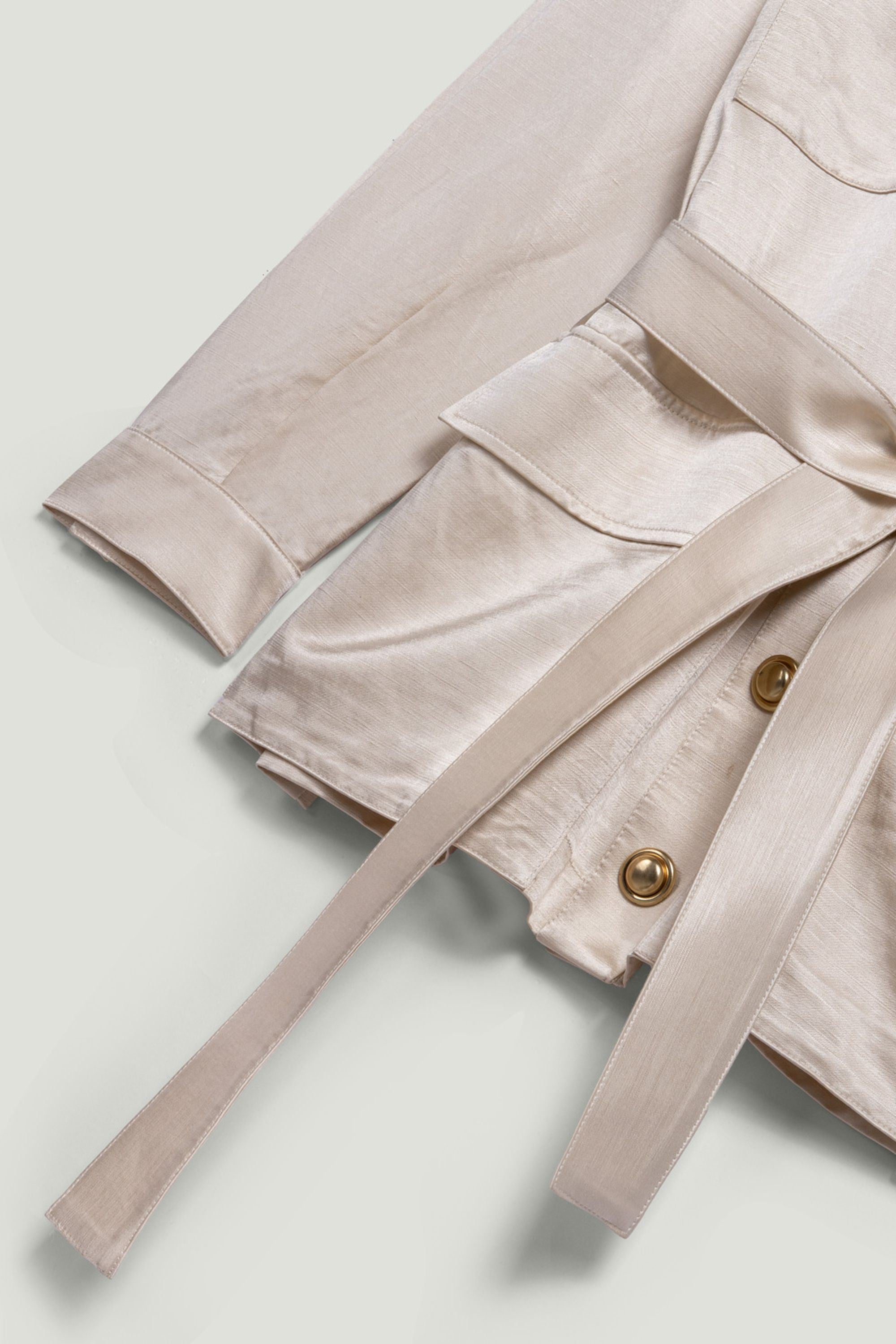 Gold Button Detailed Jacket