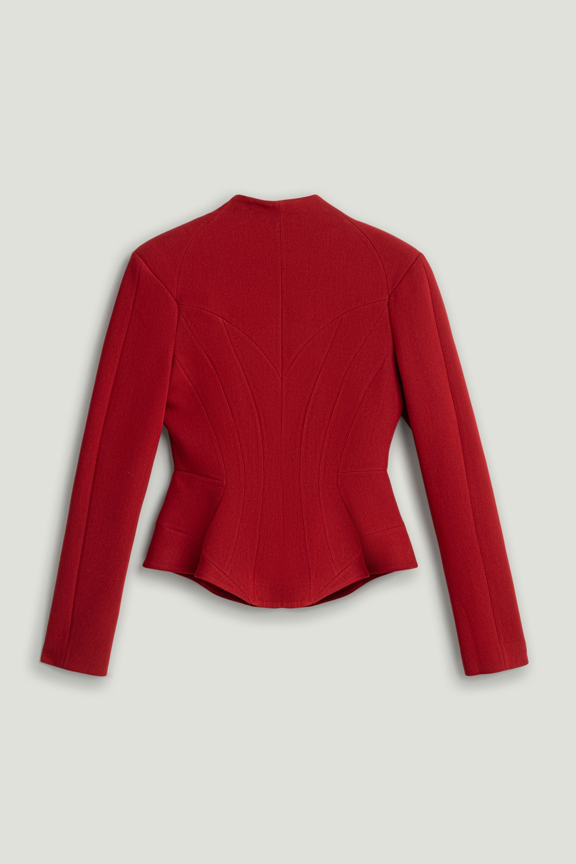 Stand Collar Sculpted Jacket