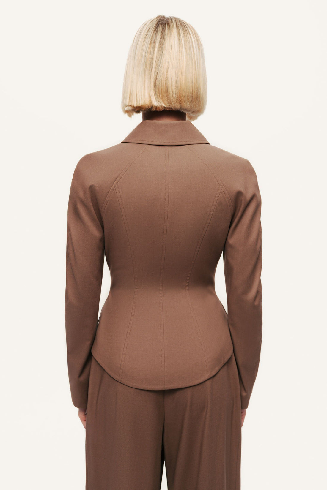 Zip-Front Tailored Jacket