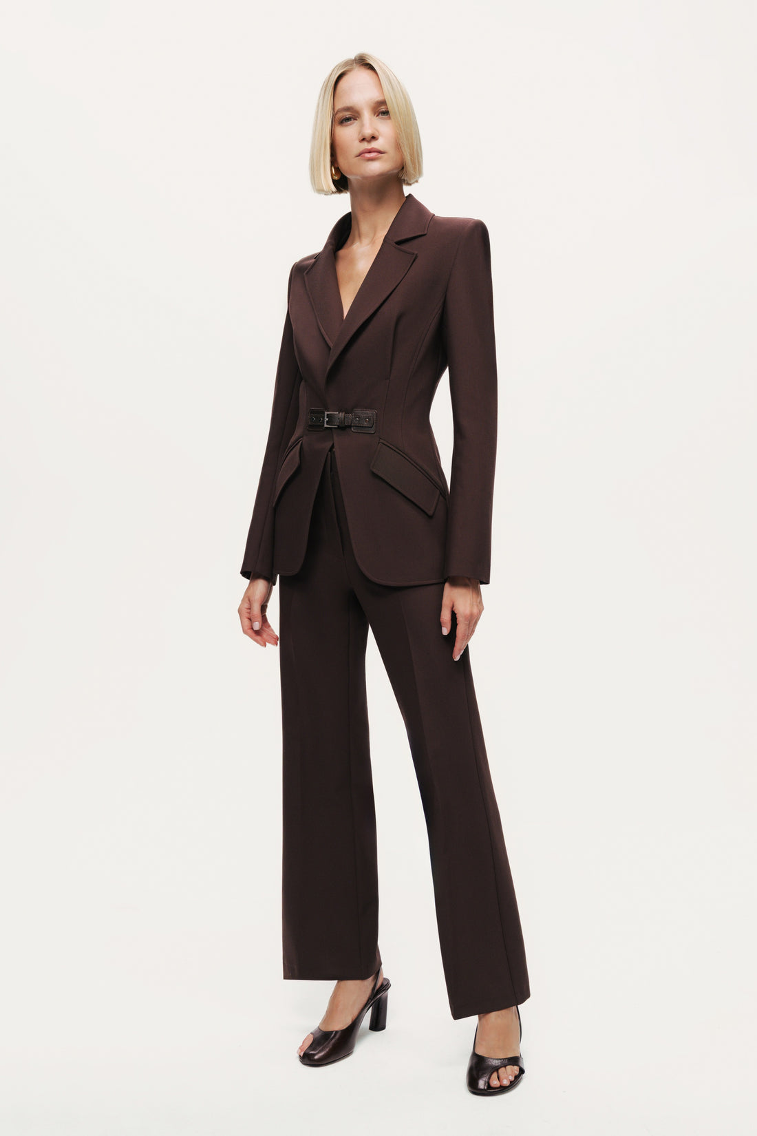 Belted Tailored Blazer