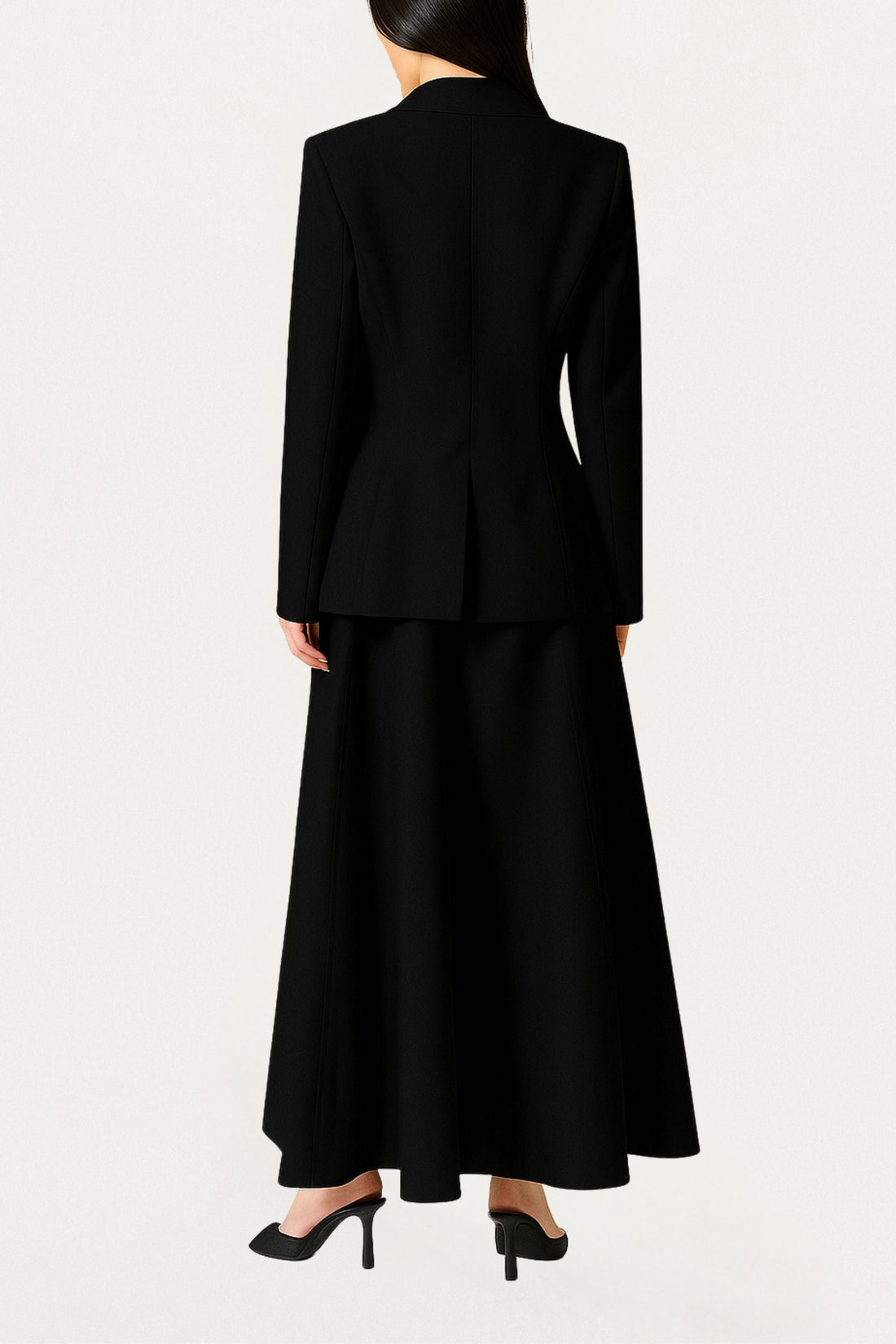 Sculpted Single-Button Tailored Jacket