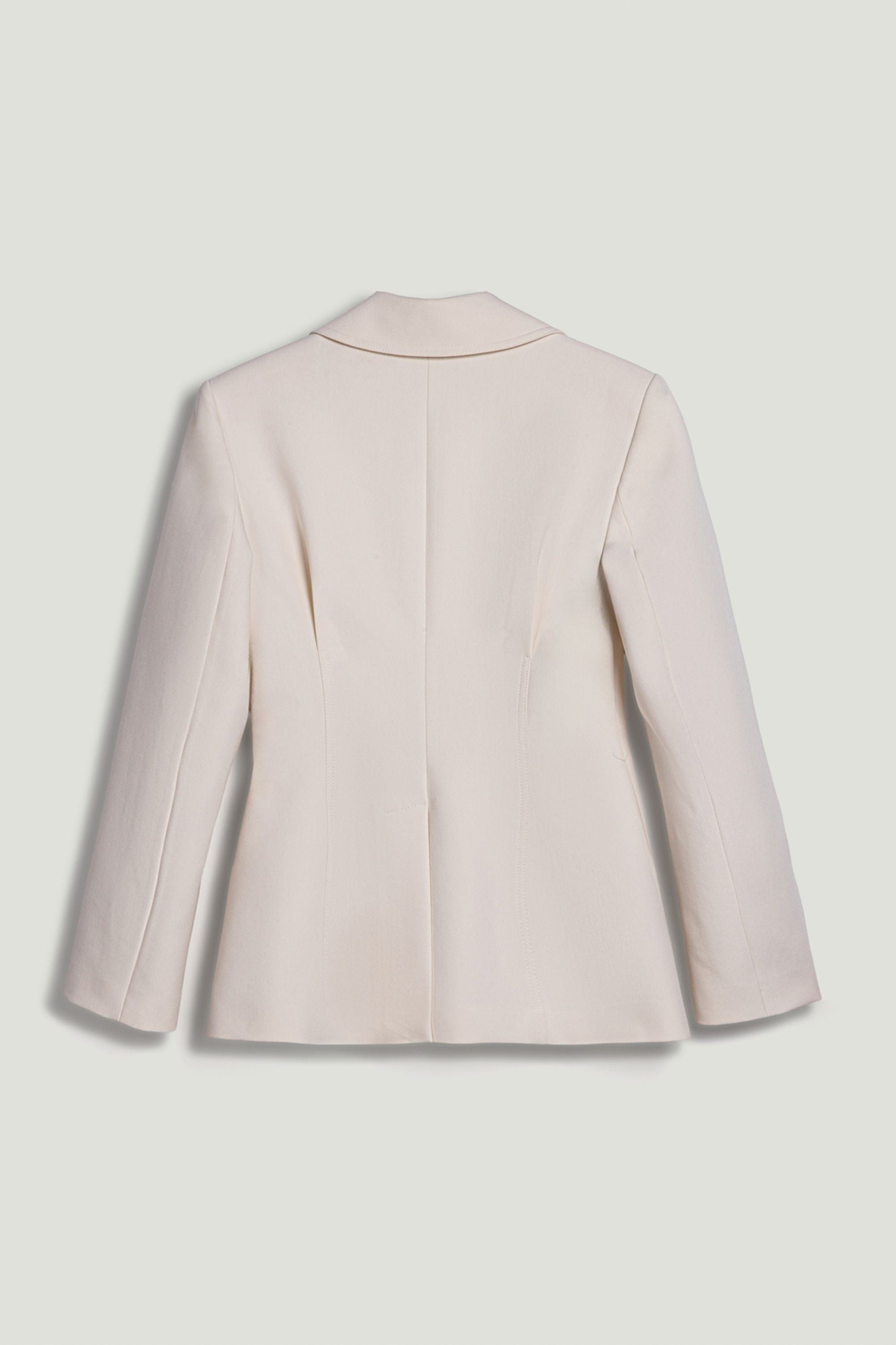 Gold Accent Padded Shoulder Jacket