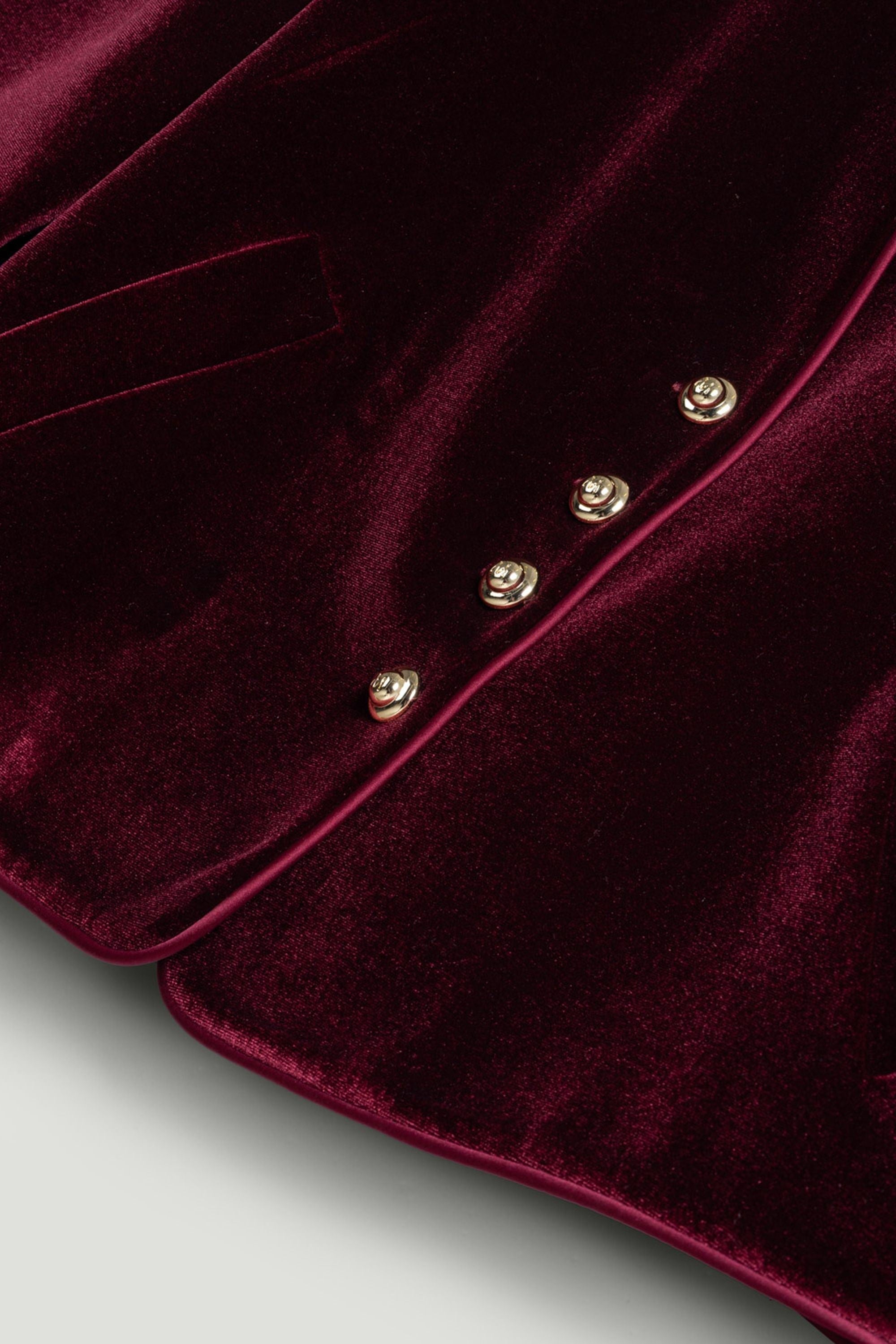 Velvet Cropped Jacket