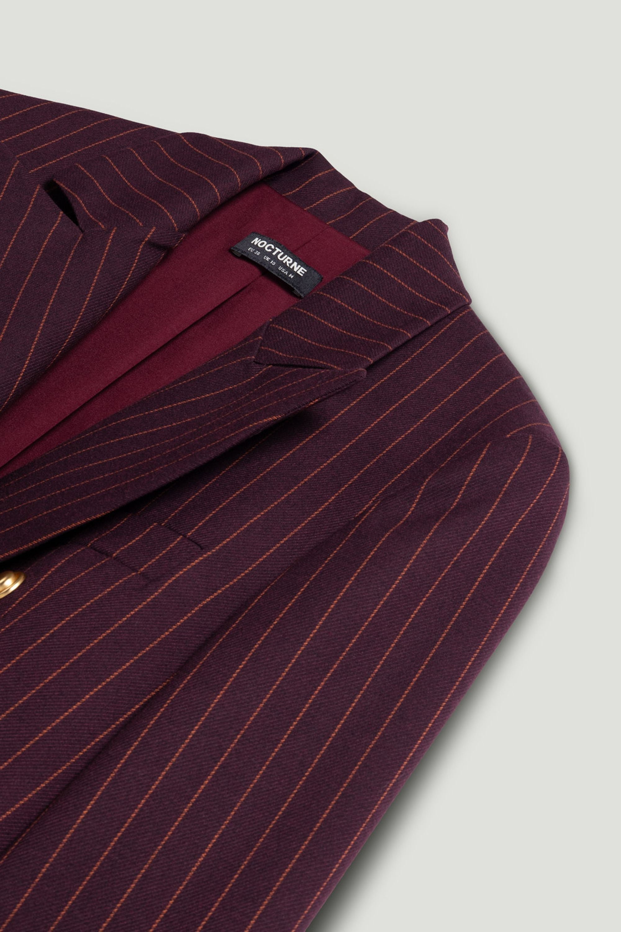 Pinstripe Double-Breasted Blazer