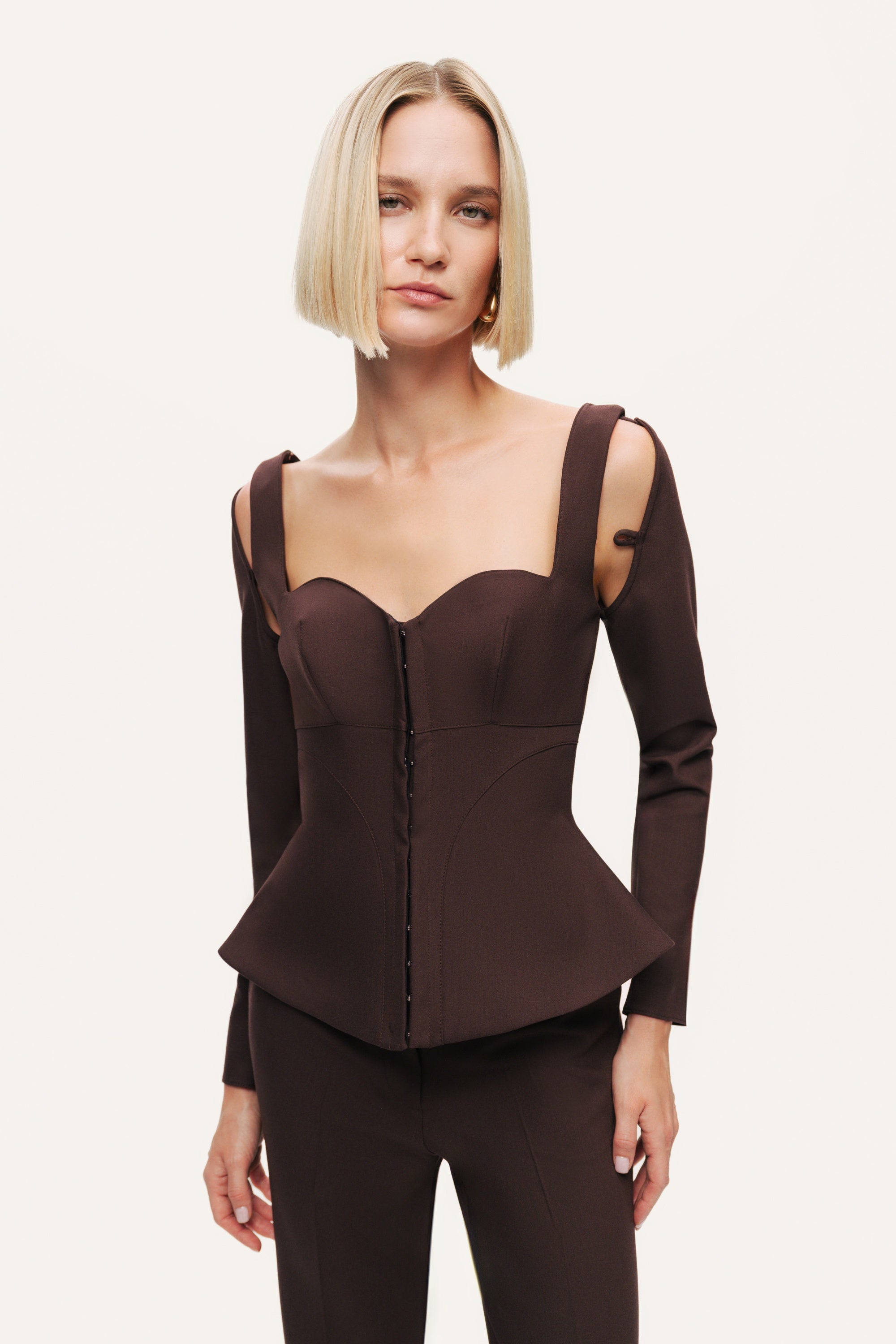 Cut-Out Sweetheart Corset Top