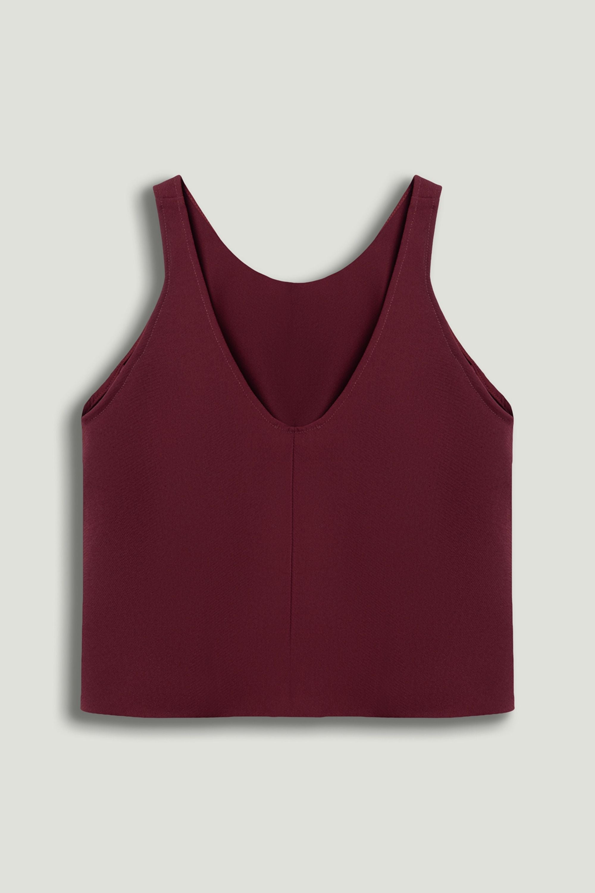 Minimalist Sleeveless Crepe Top