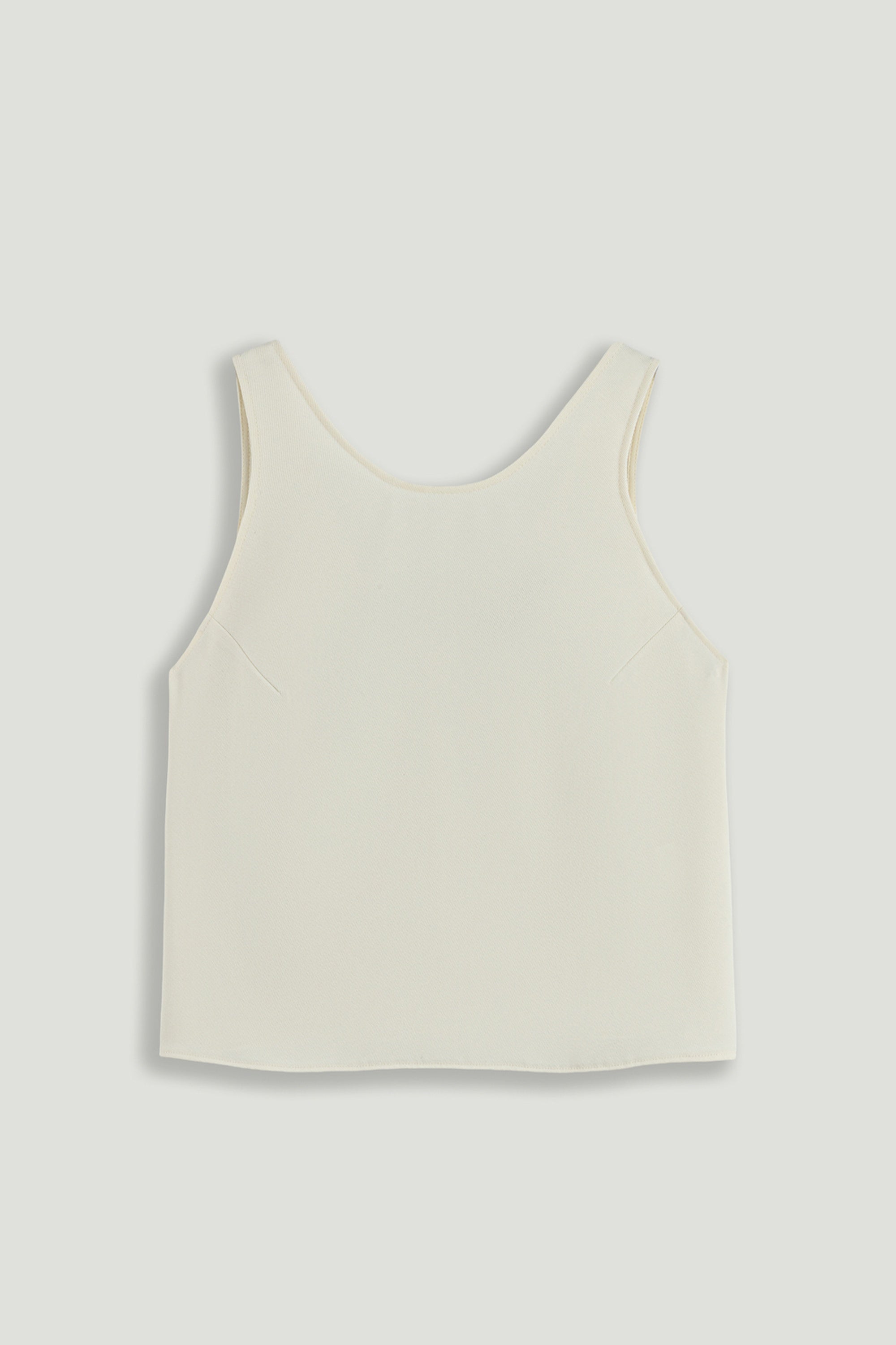 Minimalist Sleeveless Crepe Top