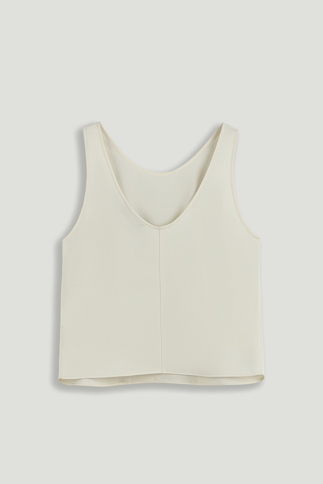 Minimalist Sleeveless Crepe Top