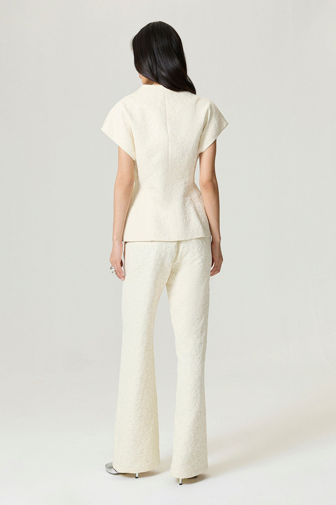 Contrast Fabric Detailed Pants