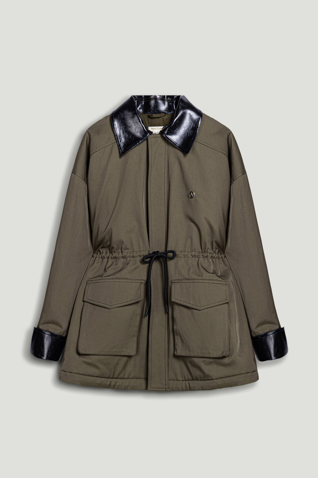 Contrast Collar Utility Jacket