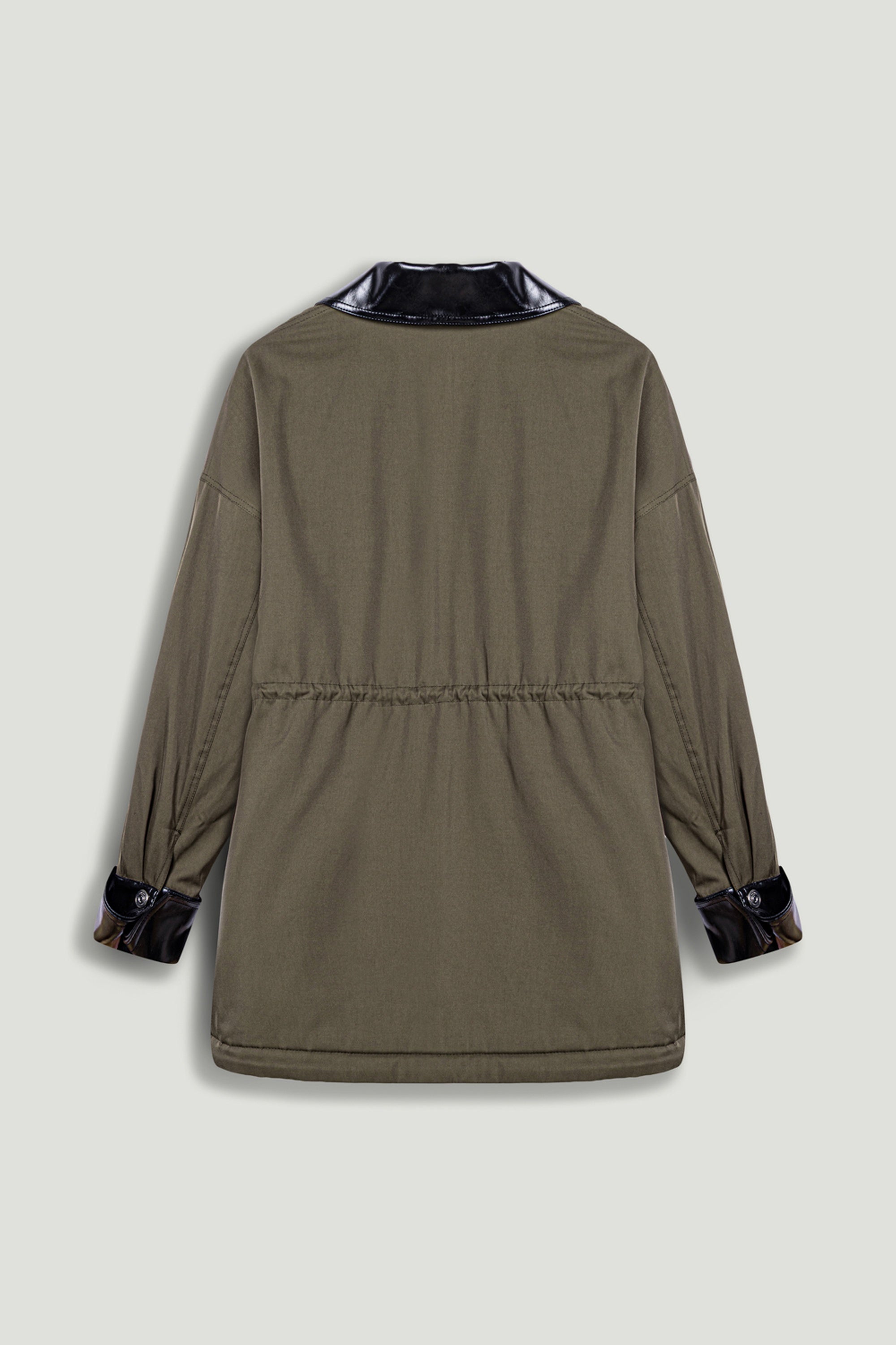 Contrast Collar Utility Jacket