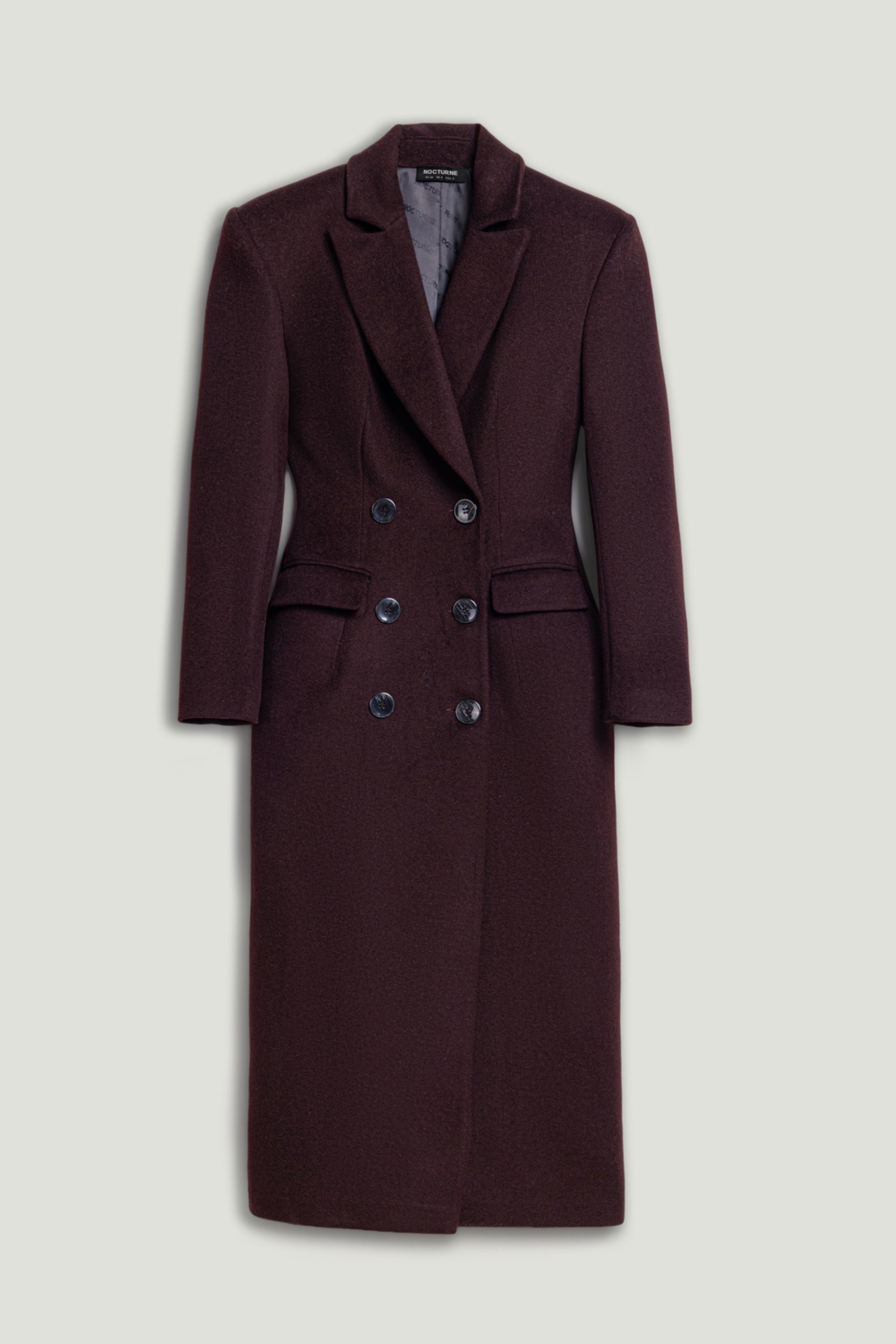 Tailored Double-Breasted Maxi Coat