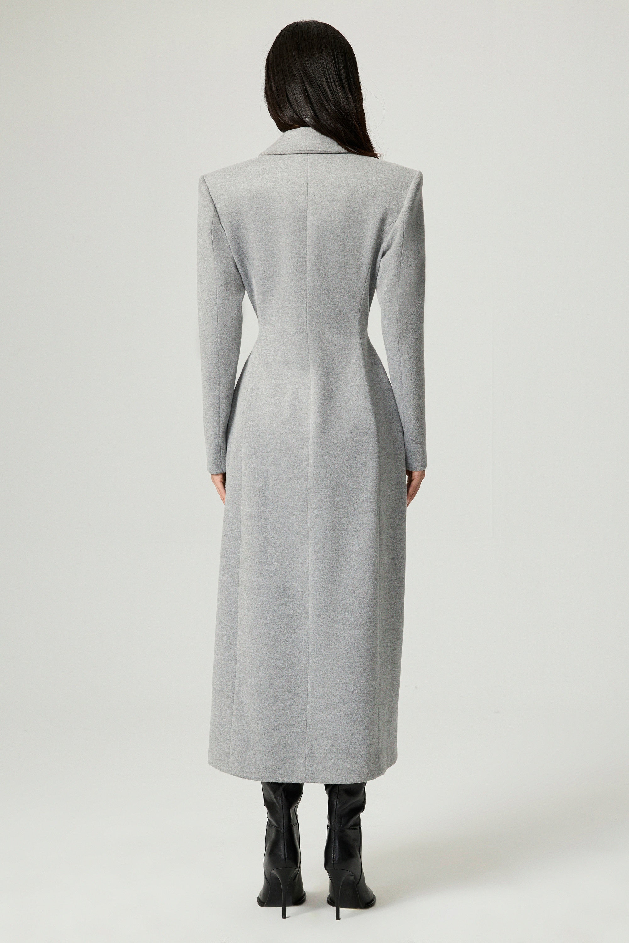 Structured Double-Breasted Maxi Coat