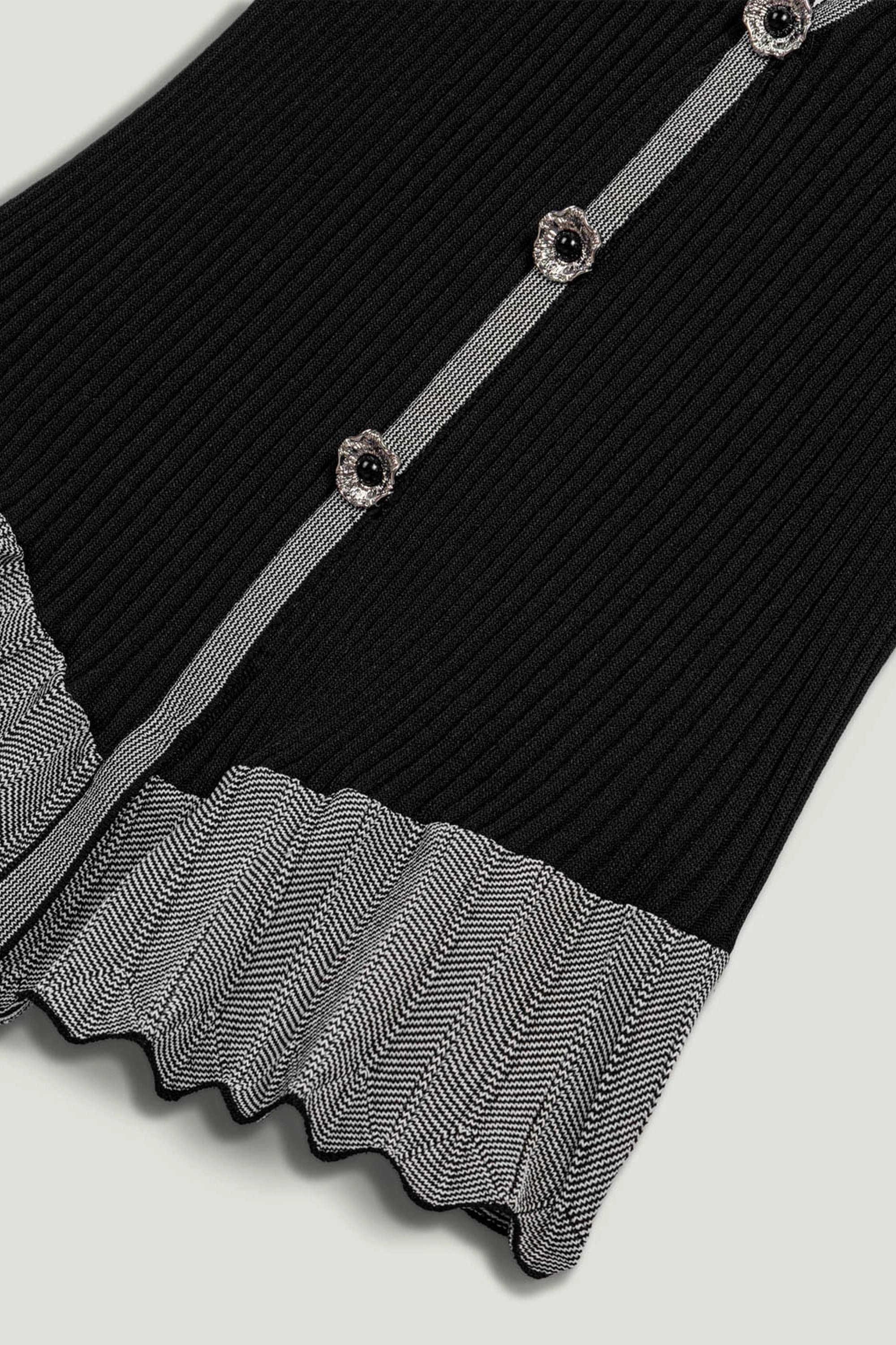 Halter Ribbed Knit Top