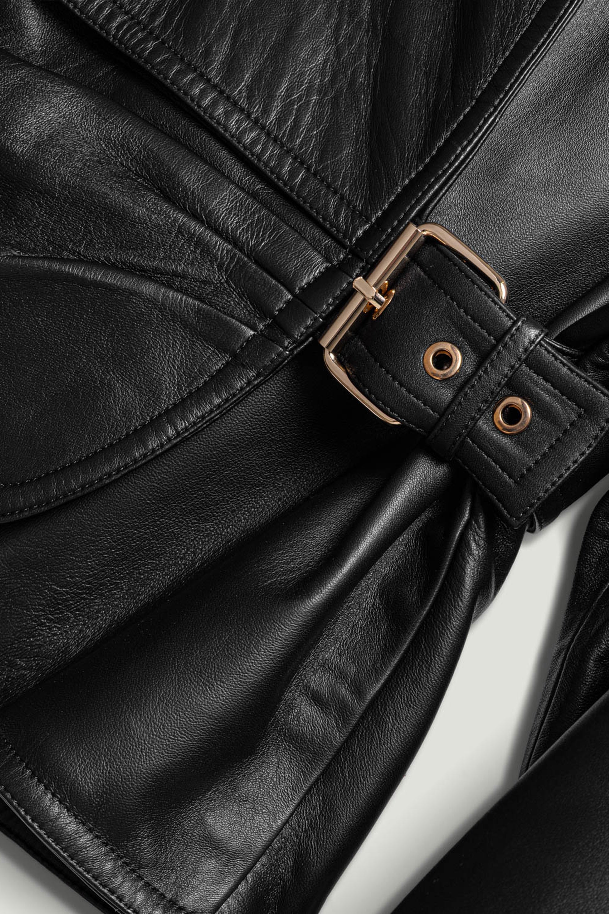 Leather Wrap Jacket
