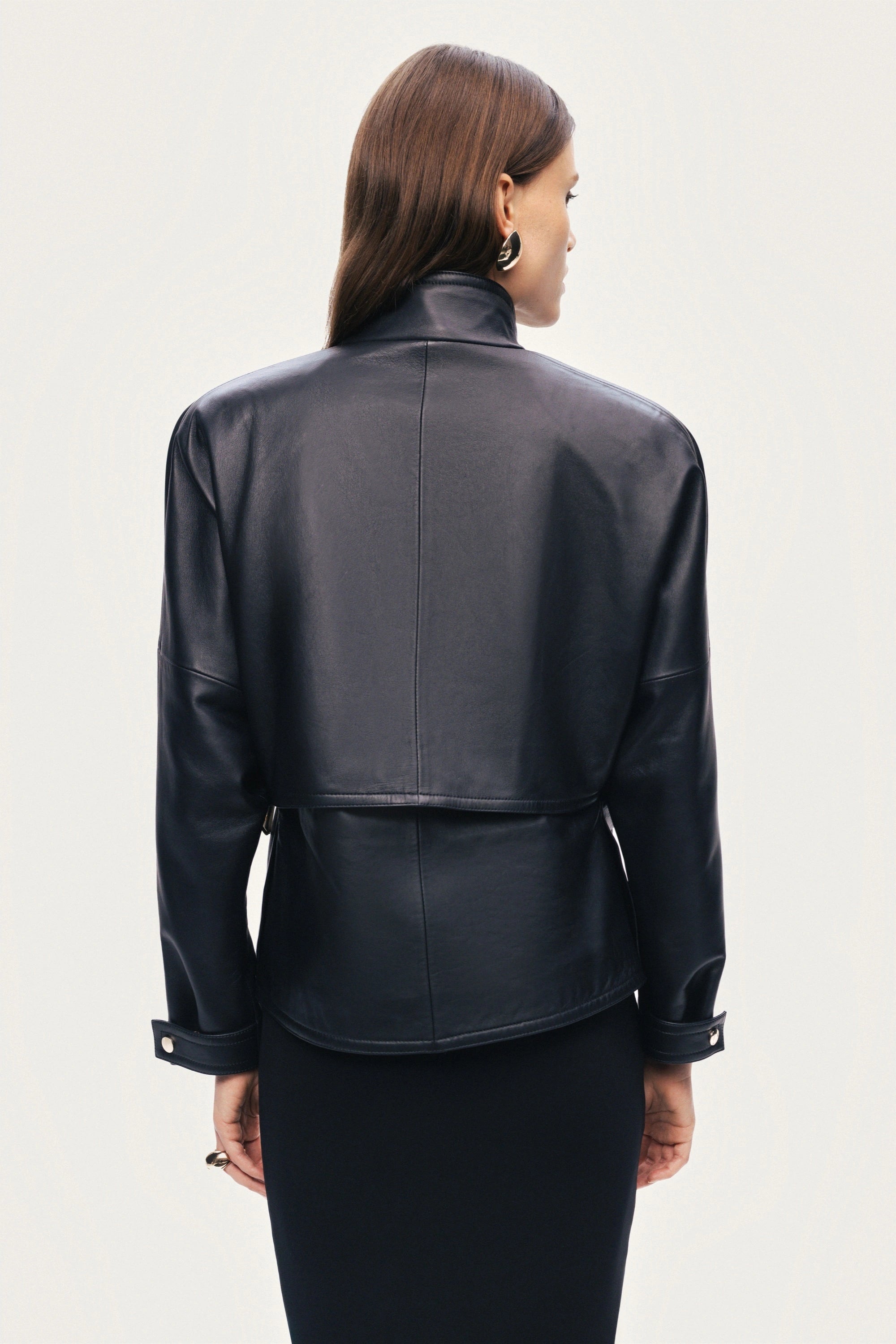 Leather Wrap Jacket