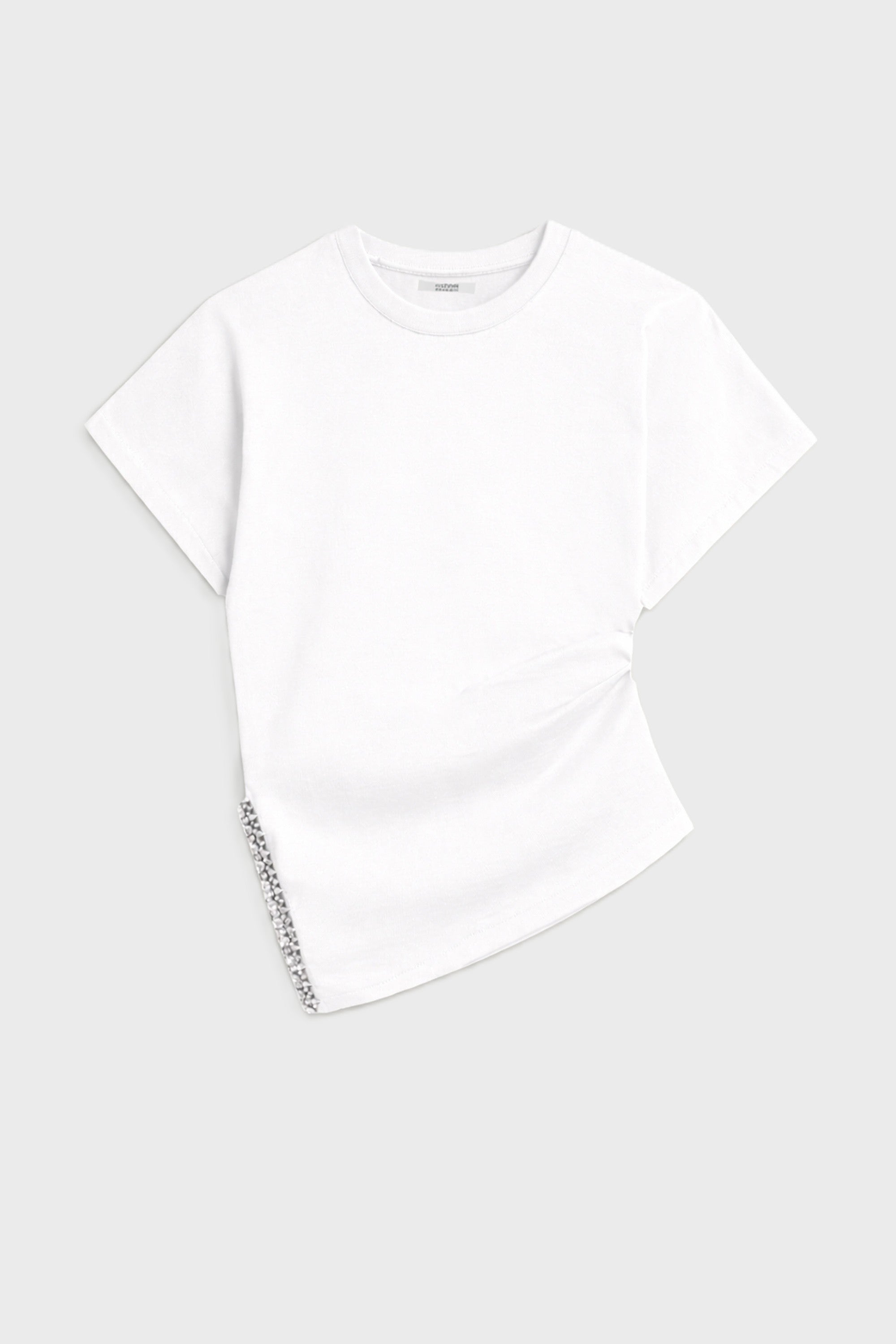 Embellished Asymmetric T-Shirt