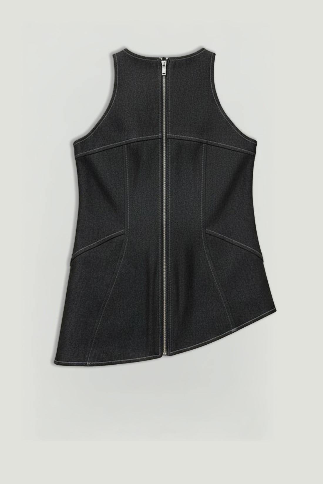 Halter Neck Denim Bustier Top