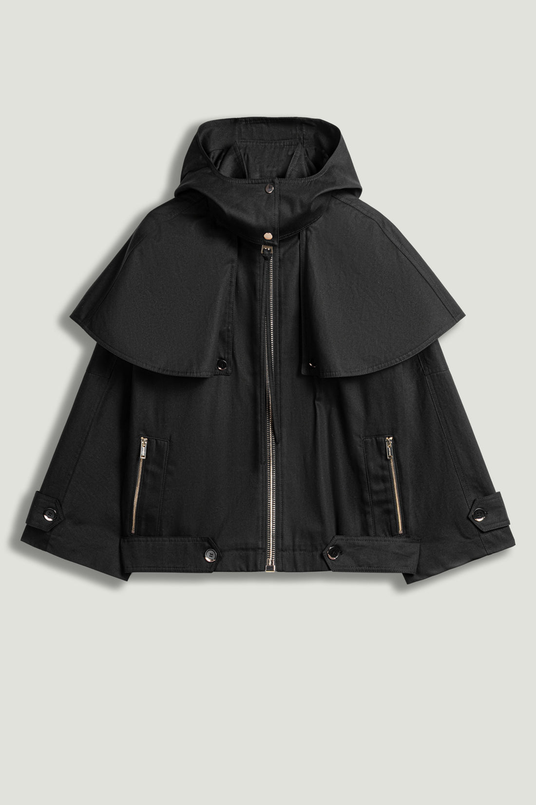 Hooded Short Trench Jacket