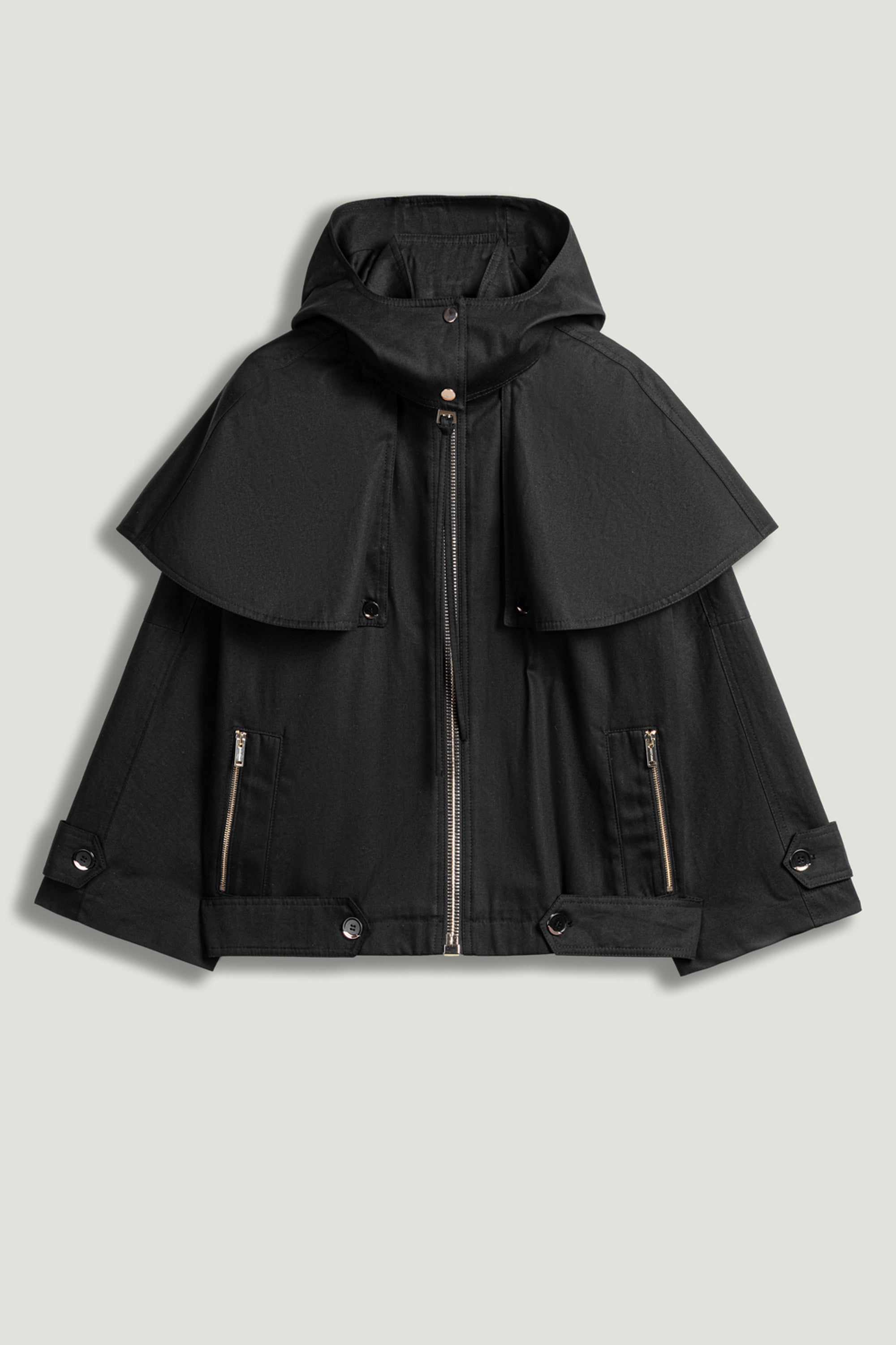 Hooded Short Trench Jacket