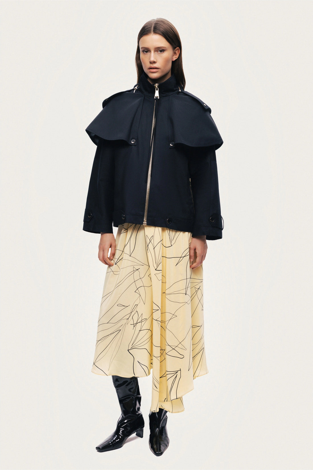 Hooded Short Trench Jacket