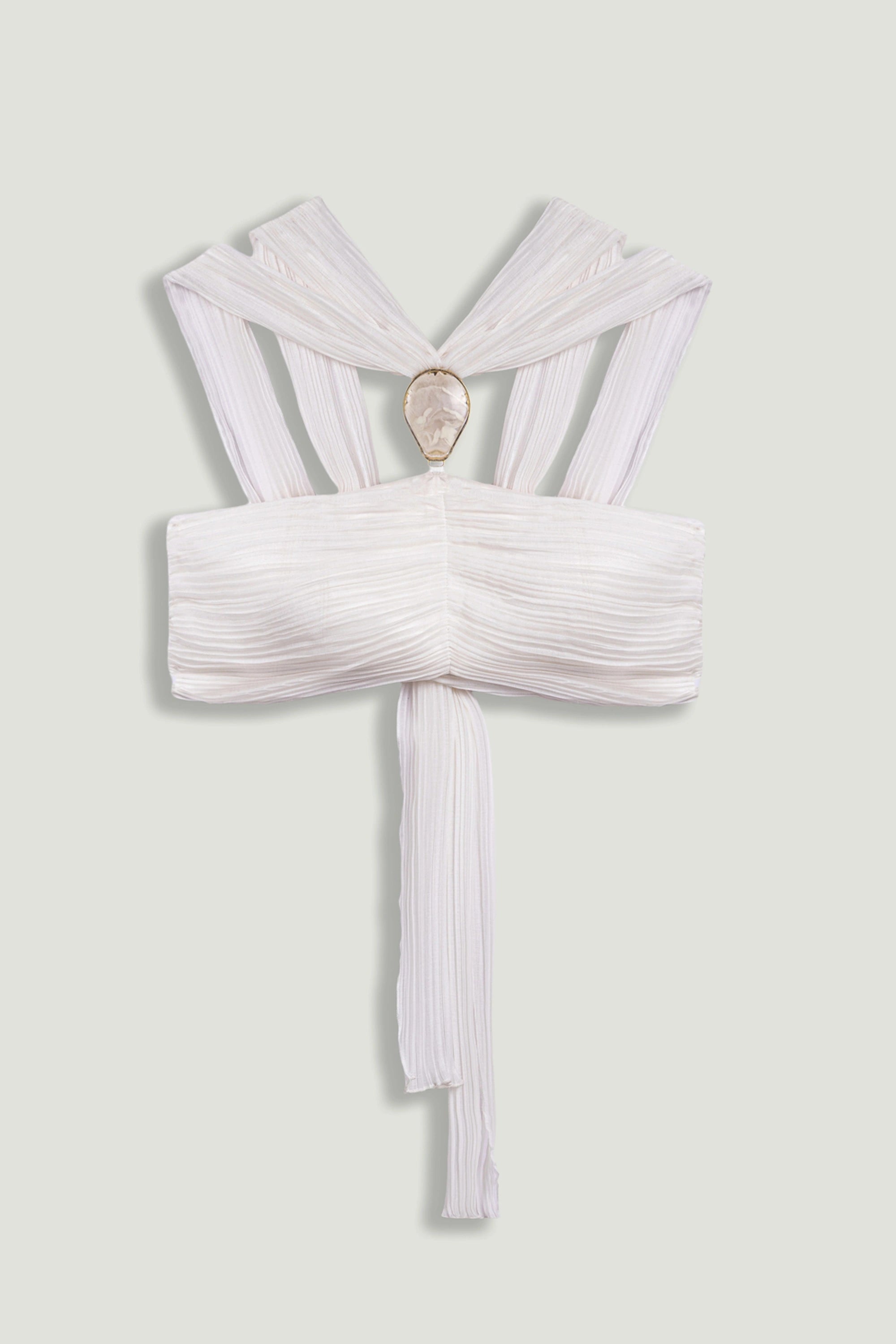 Strapless Draped Bustier Top – Nocturne