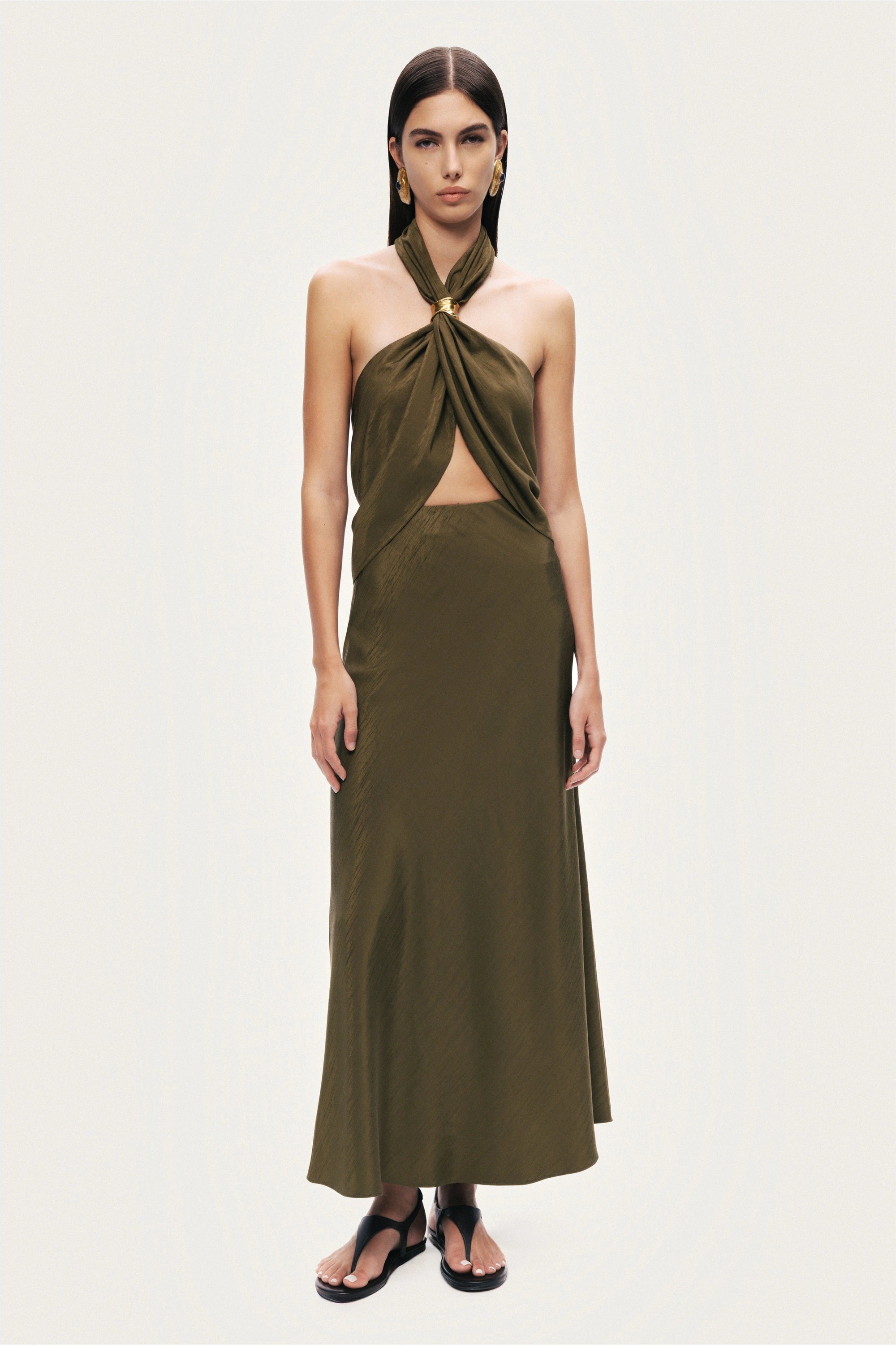 Twist Halter Neck Bustier