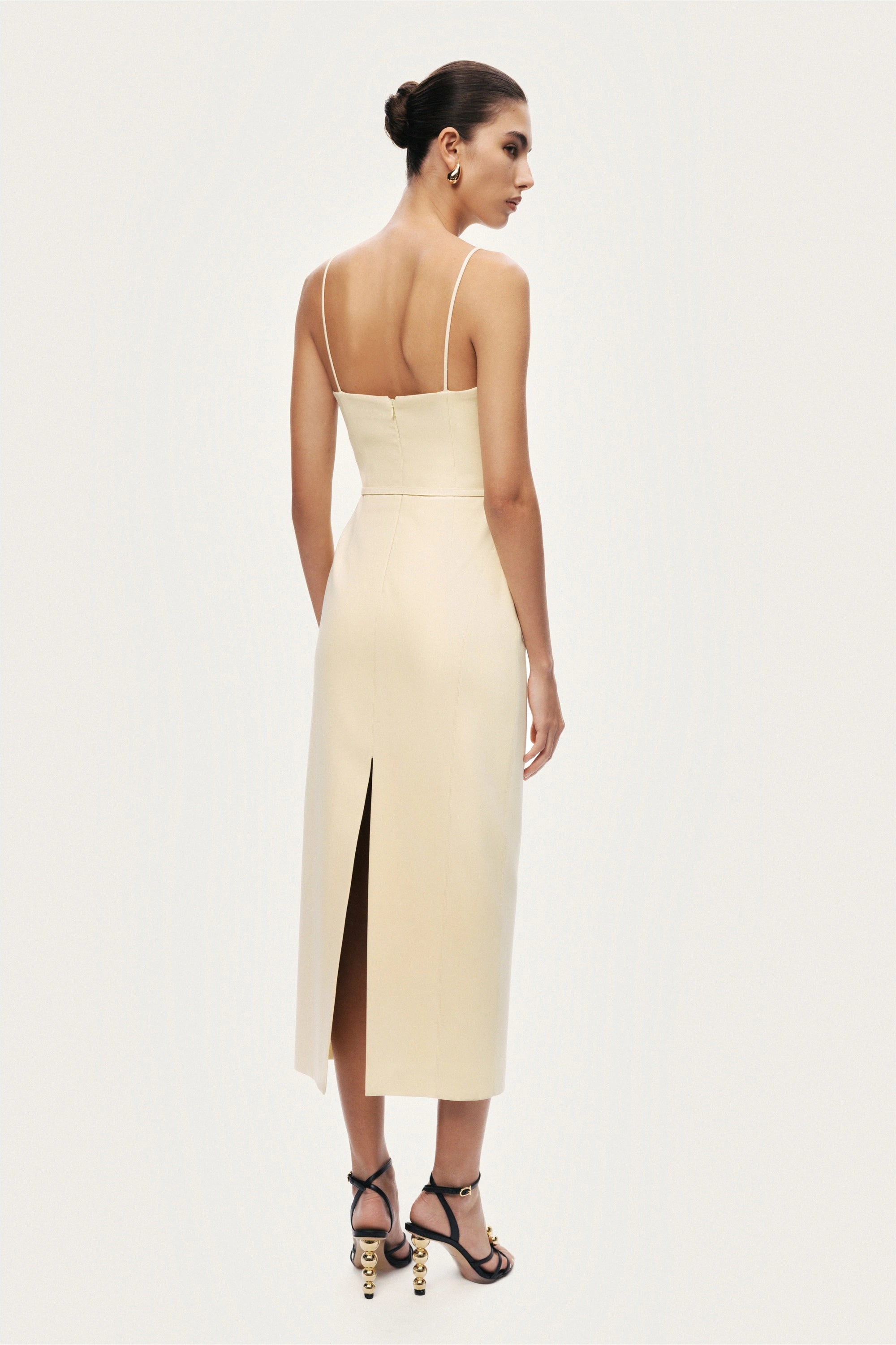 Strappy Belted Midi Dress