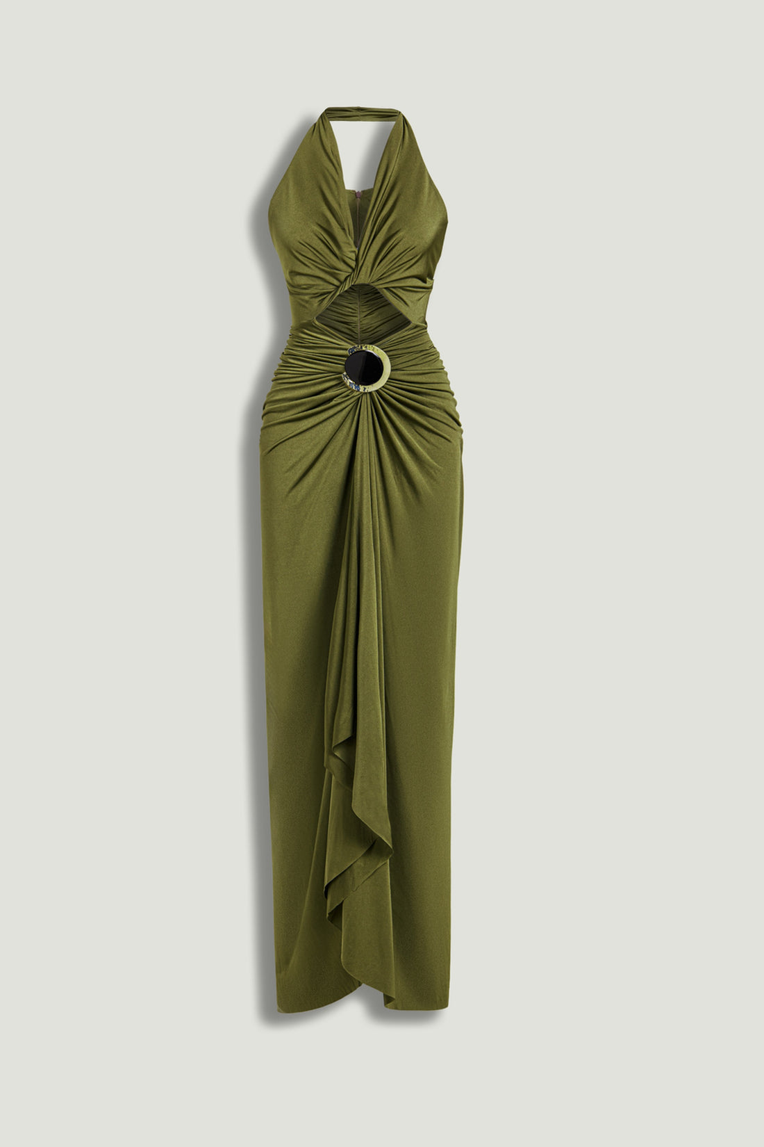 Cut-Out Halter Maxi Dress
